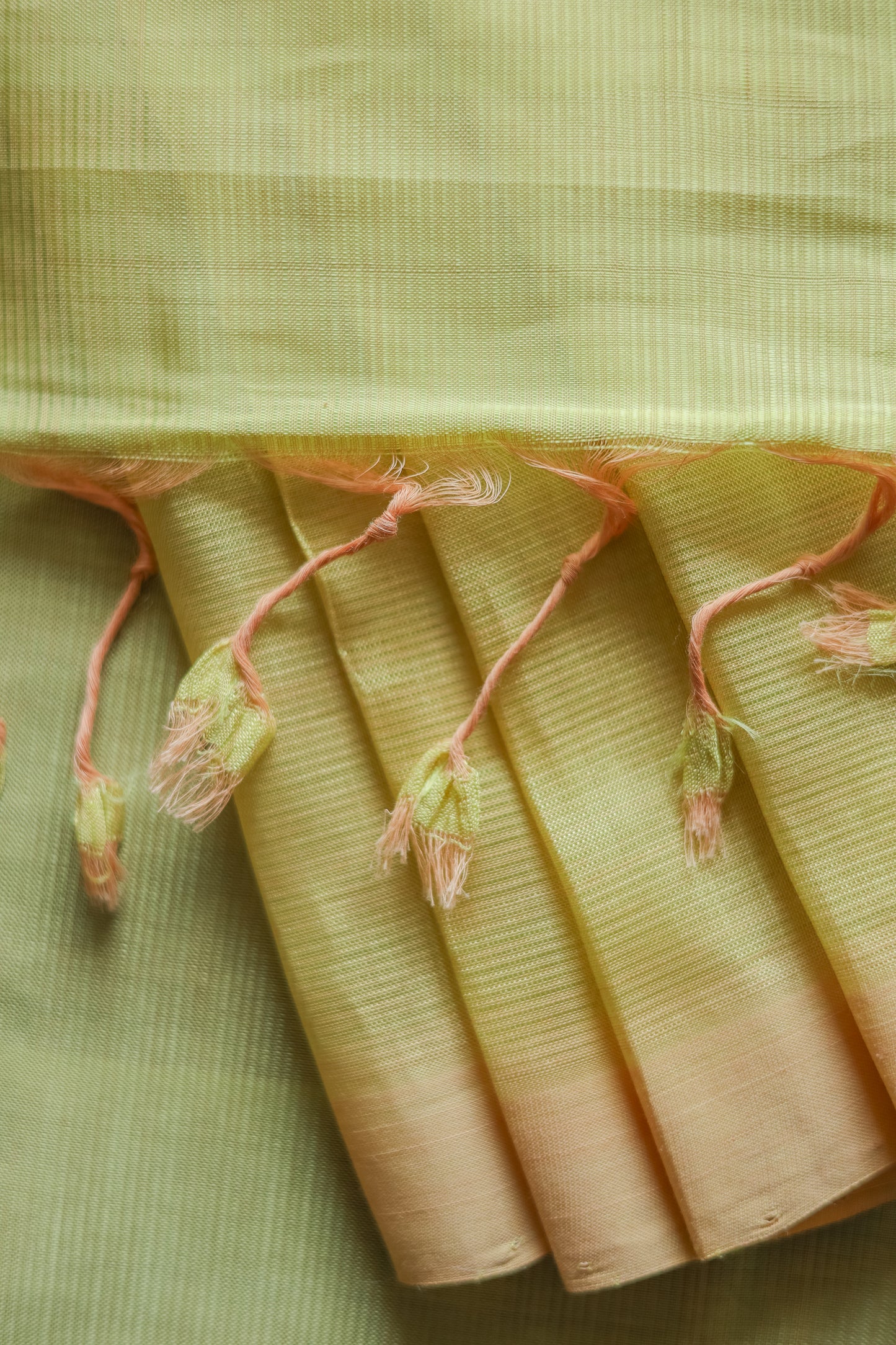 Light Yellow Plain Silk Cotton Saree