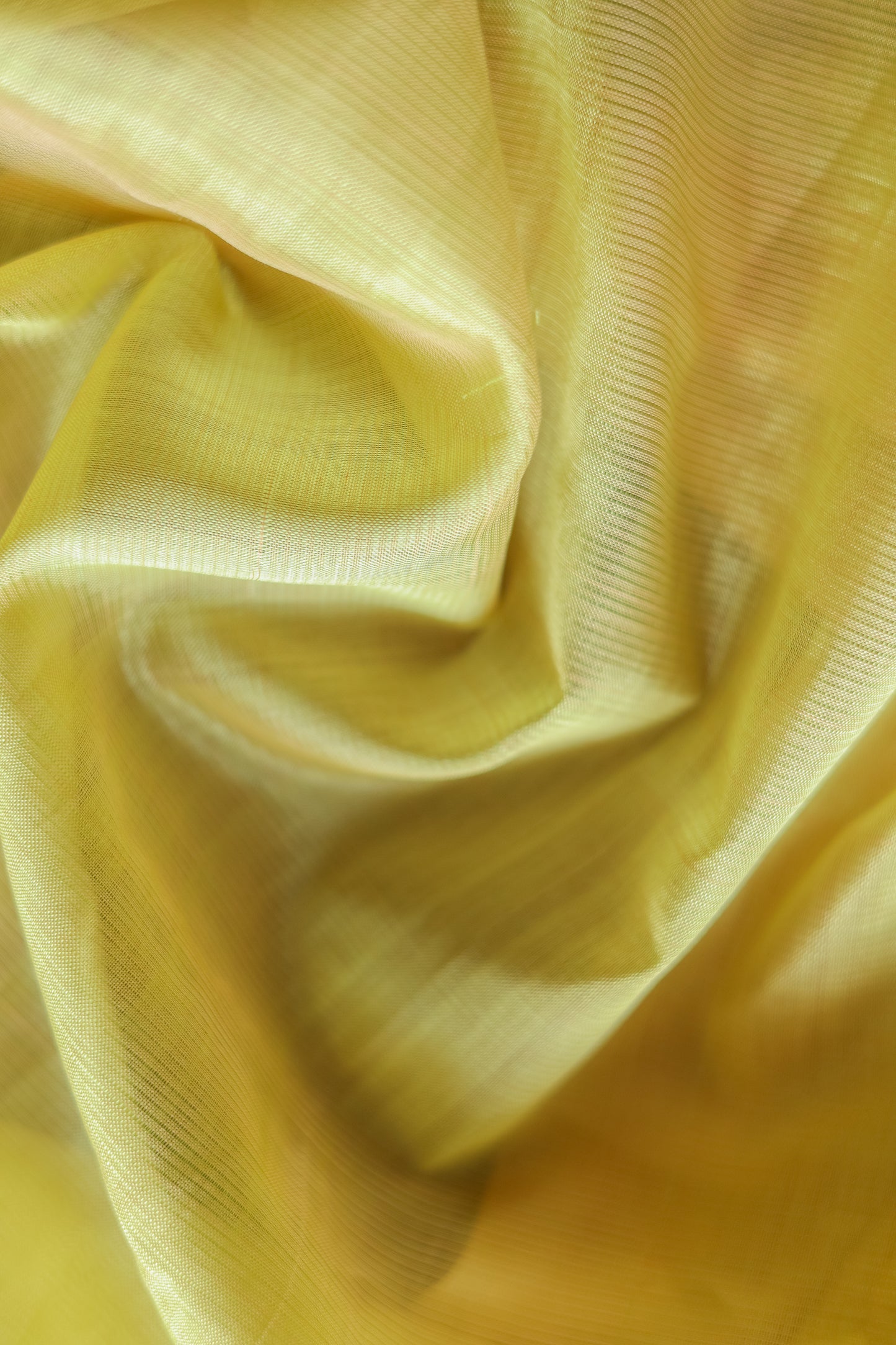 Light Yellow Plain Silk Cotton Saree