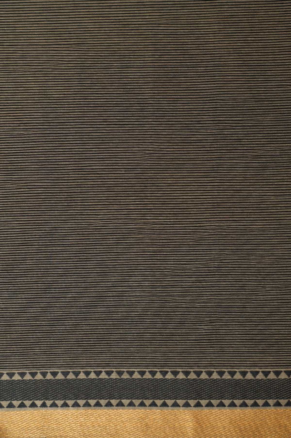 Sand Beige with Black Border Mangalagiri Silk Cotton Saree
