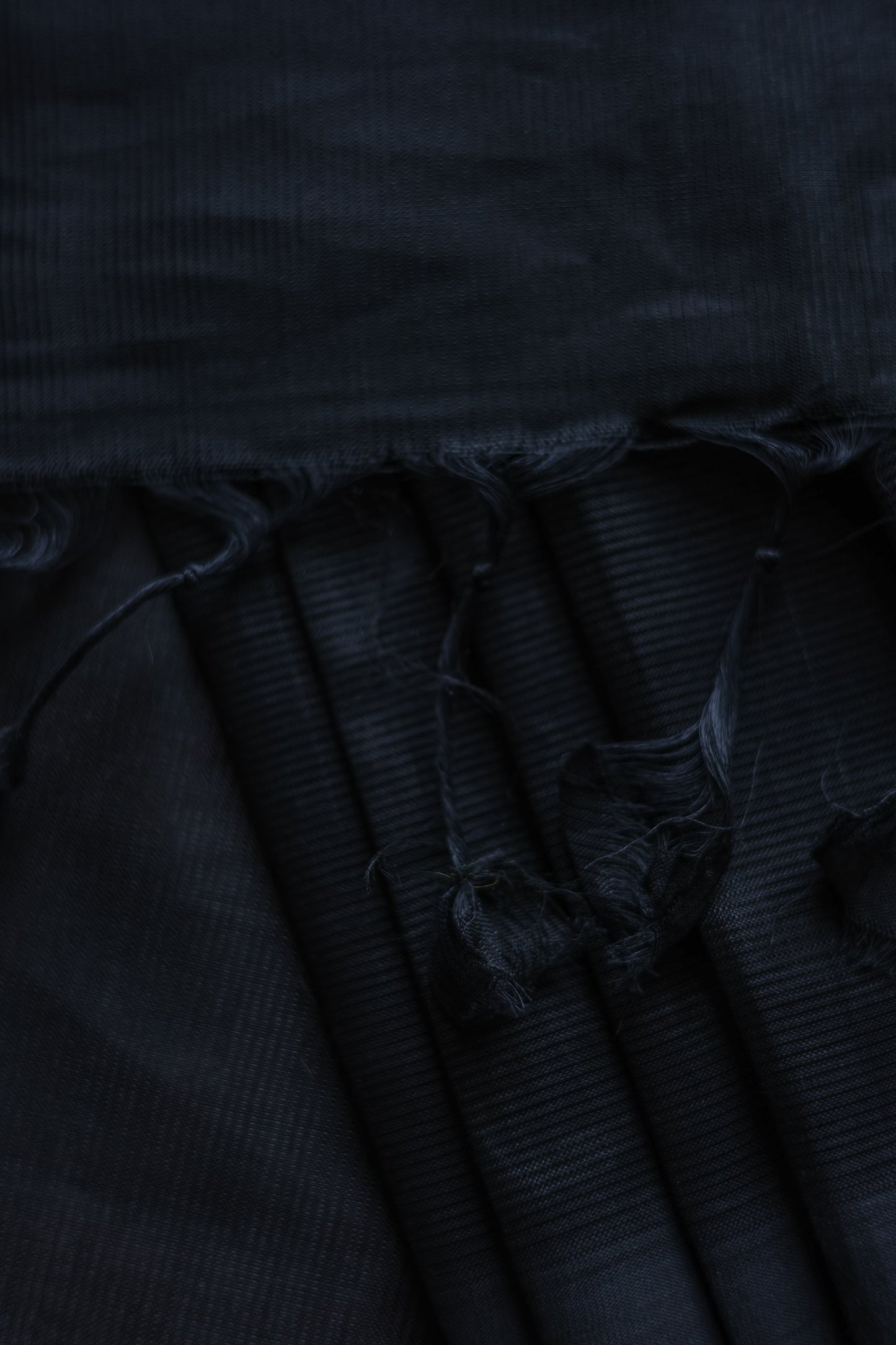 Black Plain Silk Cotton Saree