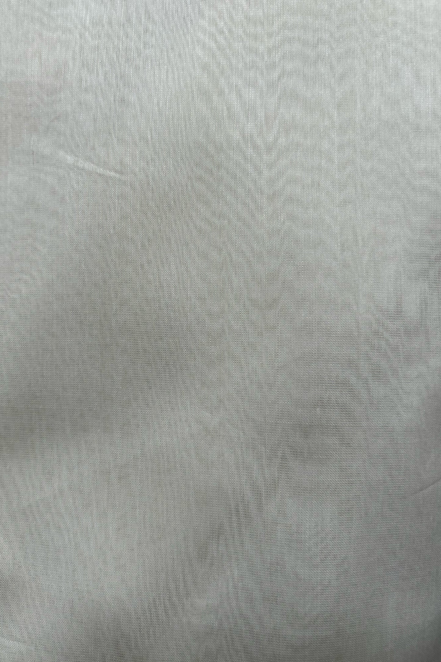 White Fine Maheshwari Silk by Cotton Saree with Gold Zari Border
