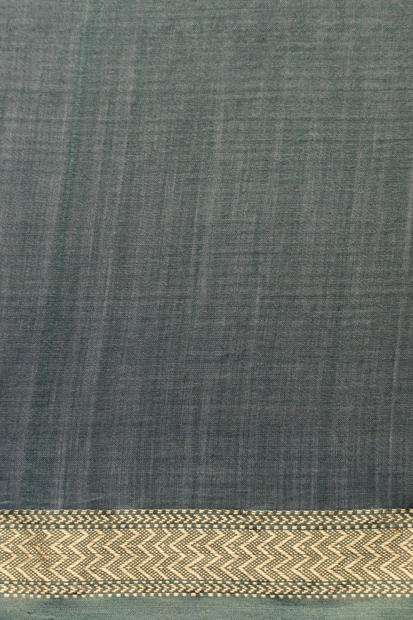 Light Blue Plain Silk Cotton Saree with Thin Traditional Border Saree