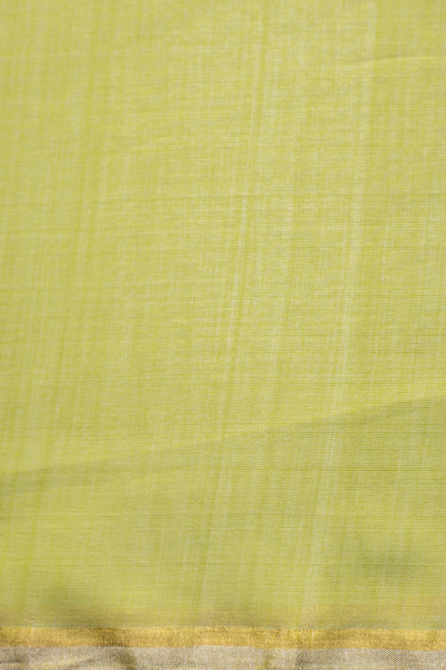 Green Silk Cotton Autum Leaf Motif Saree