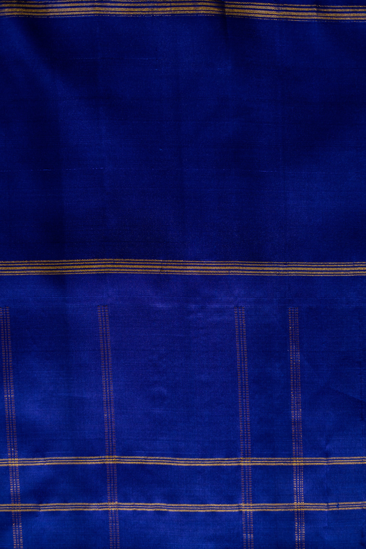 Pink and Orange Big Checks Kanjivaram Silk with Blue Pallu Saree