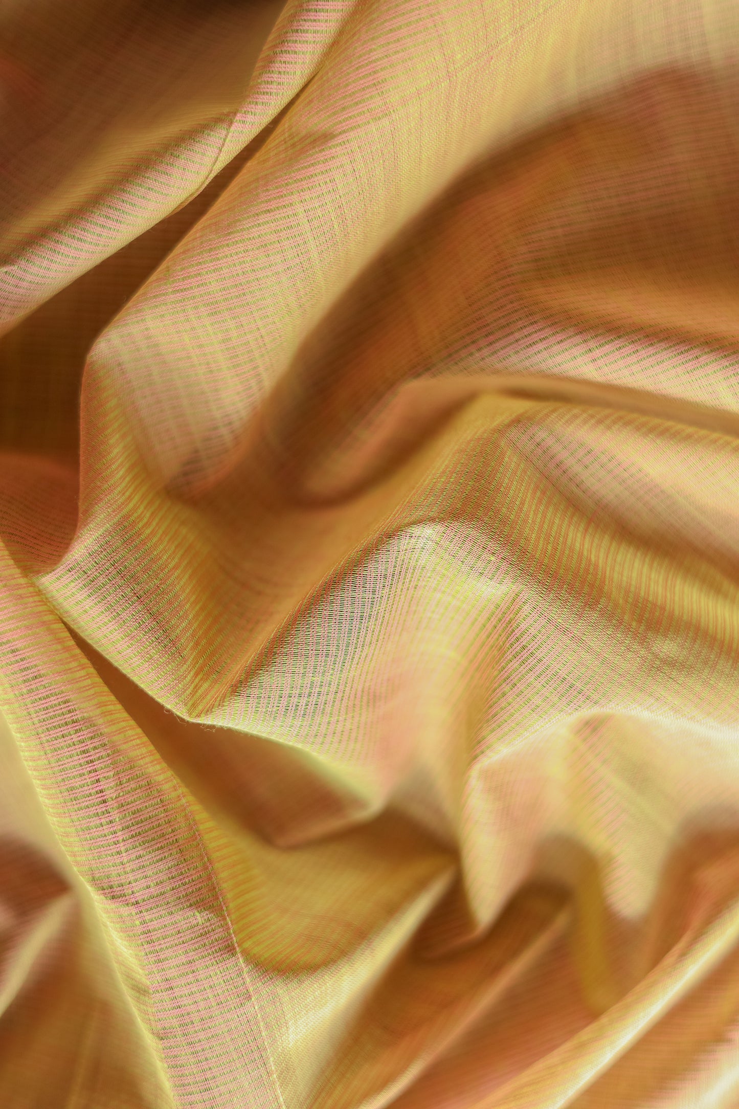 Light Mustard with Gold Border Mangalagiri Cotton Saree