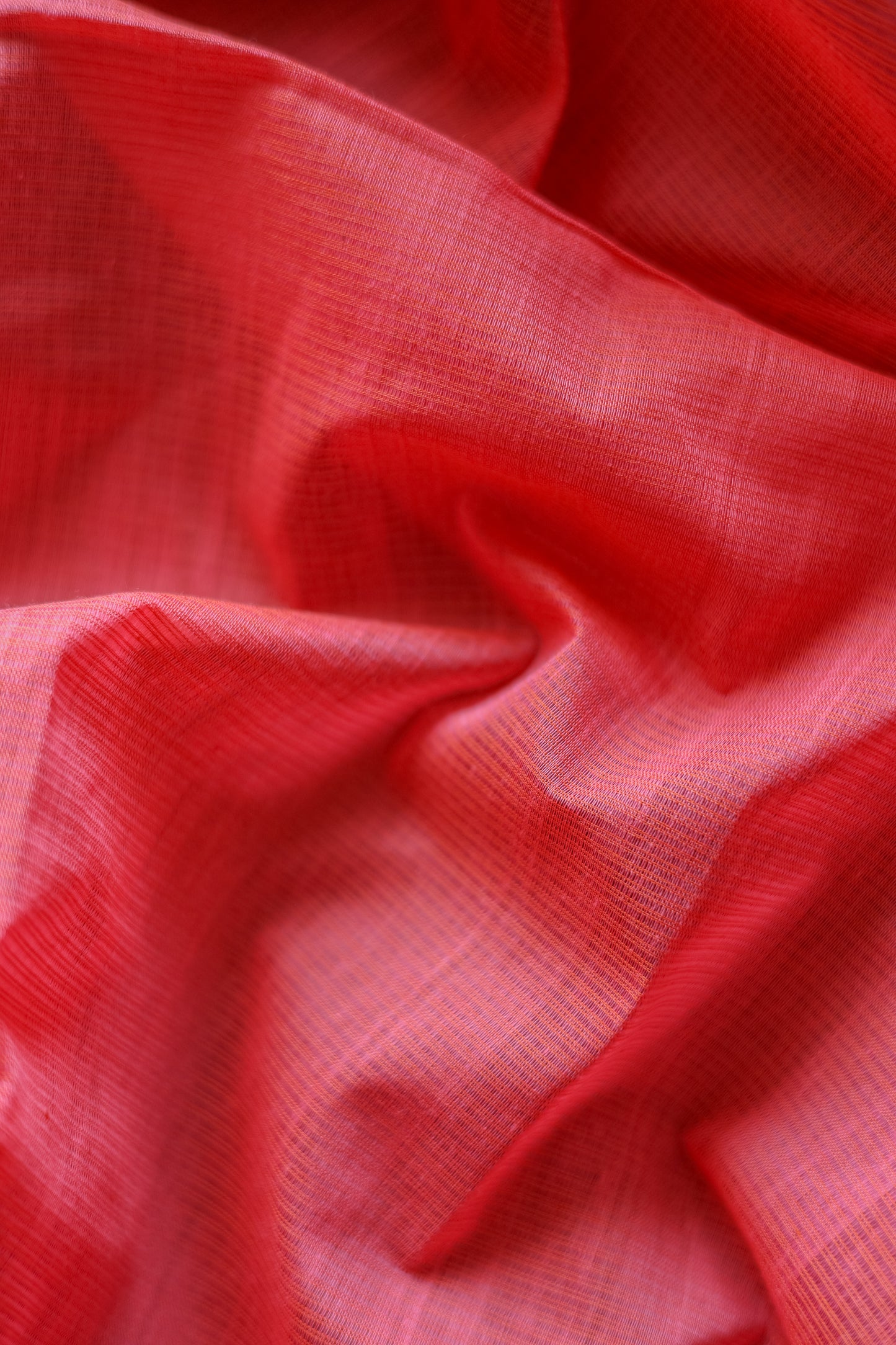 Pink Plain Mangalagiri Cotton Saree