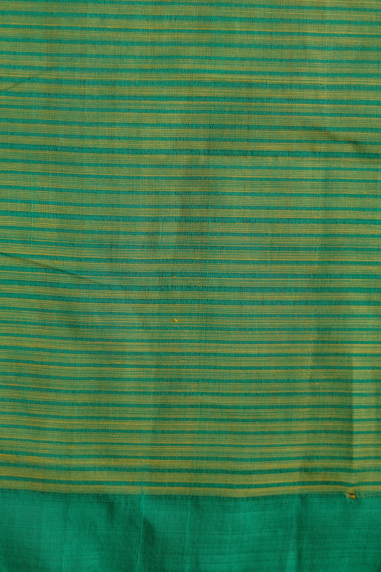 Orange and Green Striped Pallu Mangalagiri Cotton Saree