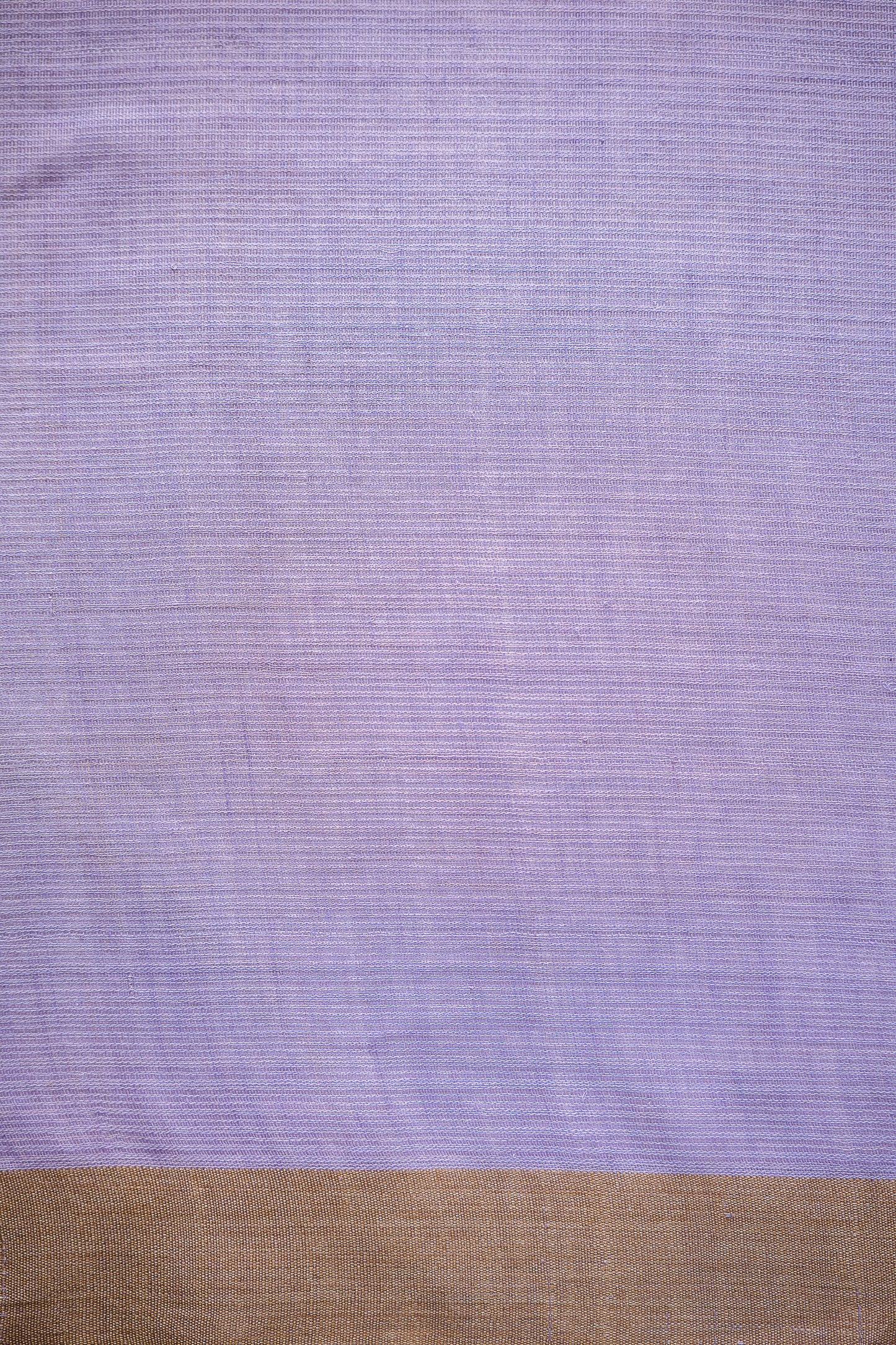 Lavender Kota Saree with Natural Thread Border
