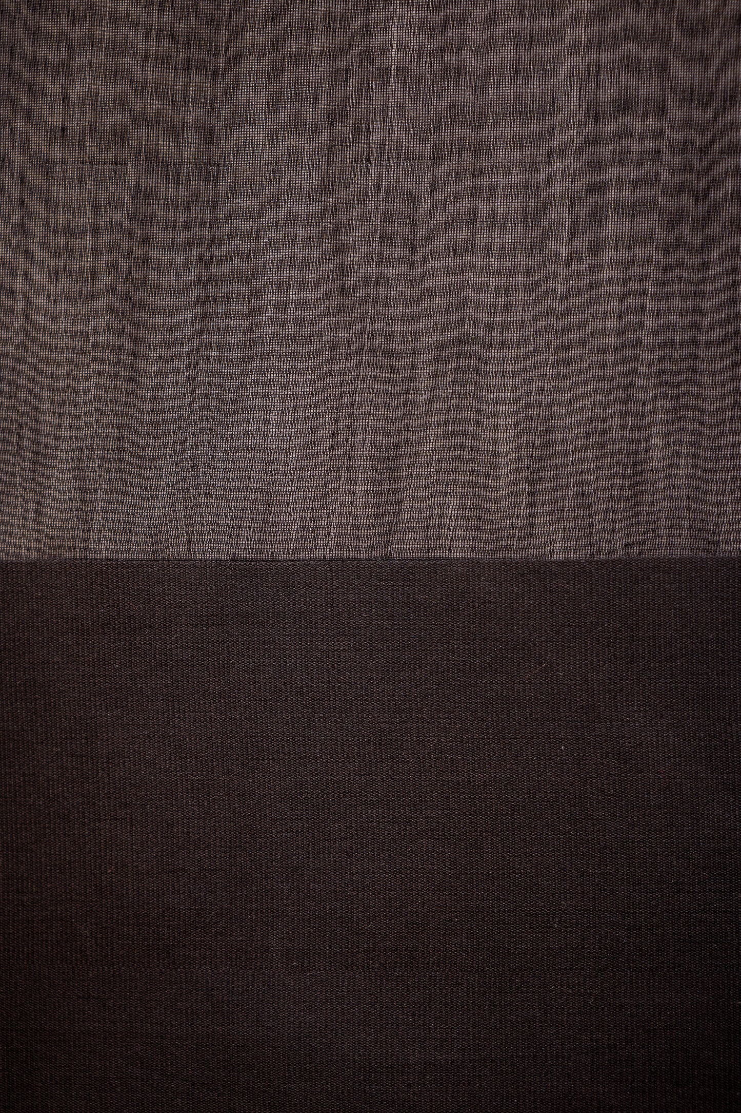Charcoal Grey Tissue Silk Cotton Saree with Metallic copper and Metallic Silver Stripes