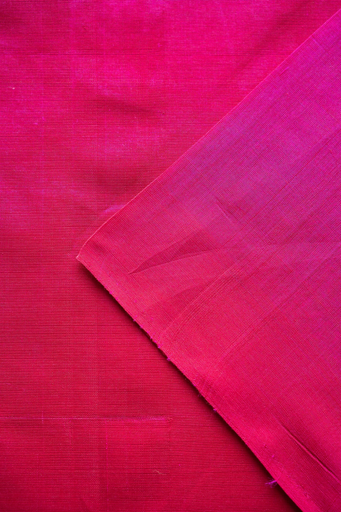 Pink Plain Mangalagiri Silk Cotton Saree