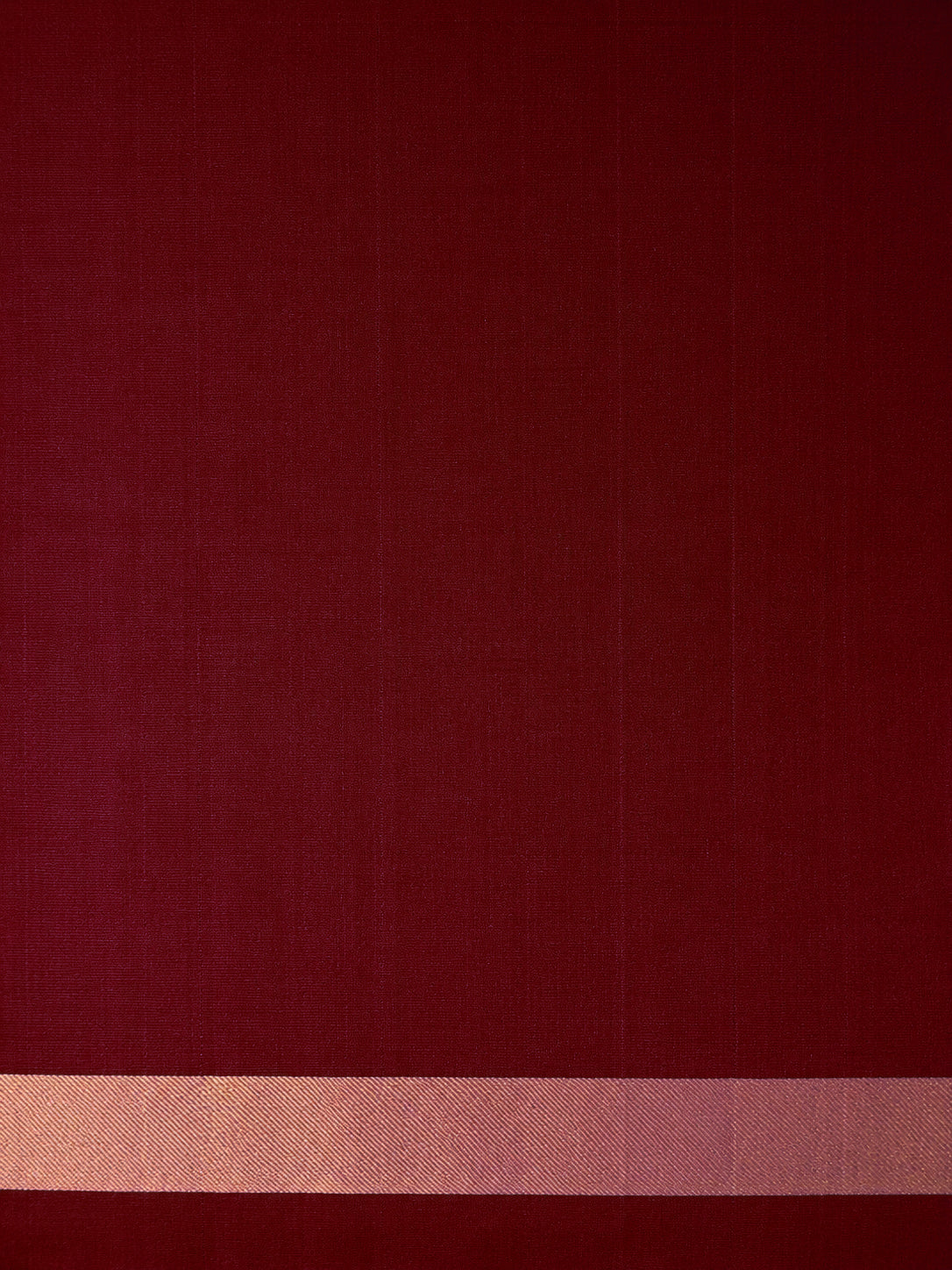 Red and White Micro-Check Silk Saree with Gold Zari Pallu
