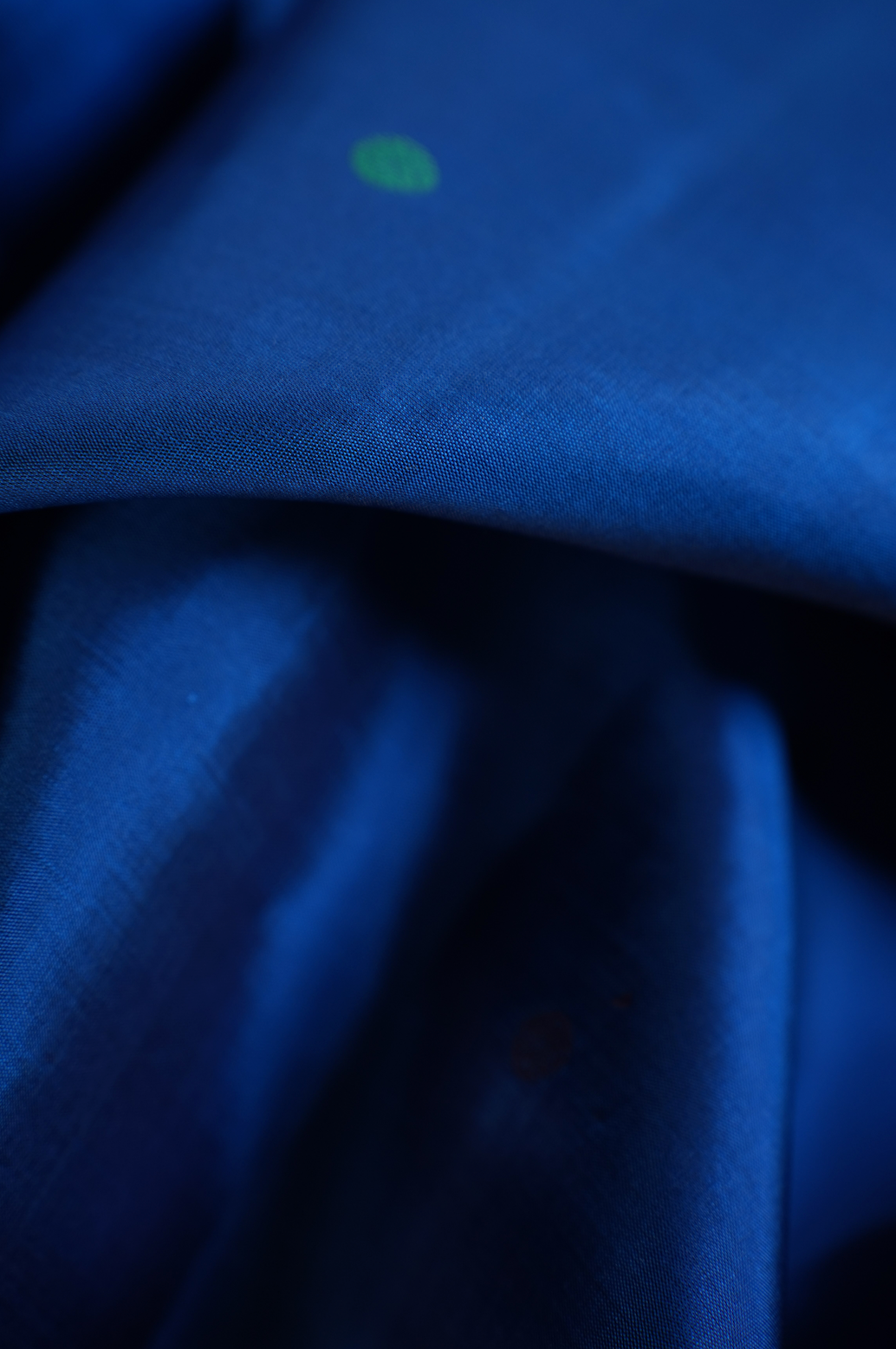 Cobalt Blue Kanjivaram Silk Saree with Multicolour Thread Work Border