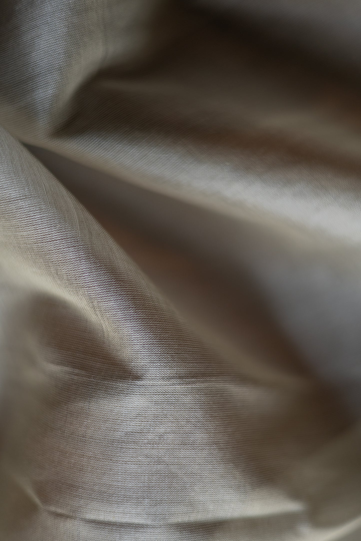 Grey Silk Cotton with Zari Woven Border and Pallu Saree