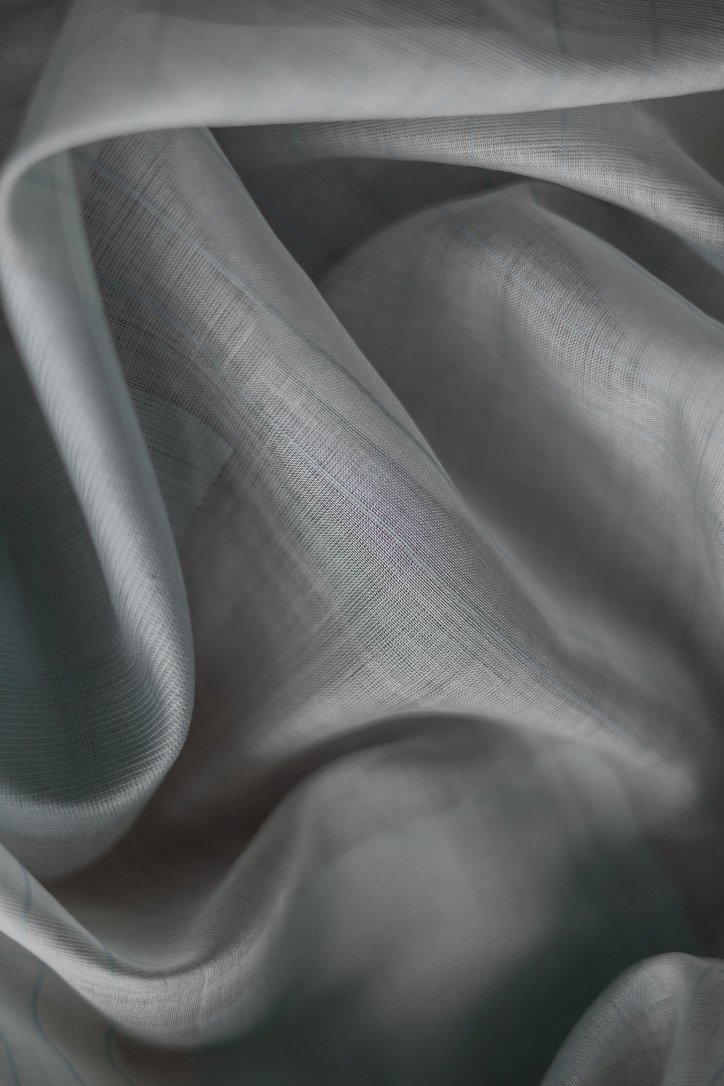 Off White with Blue Square Silk Cotton Saree