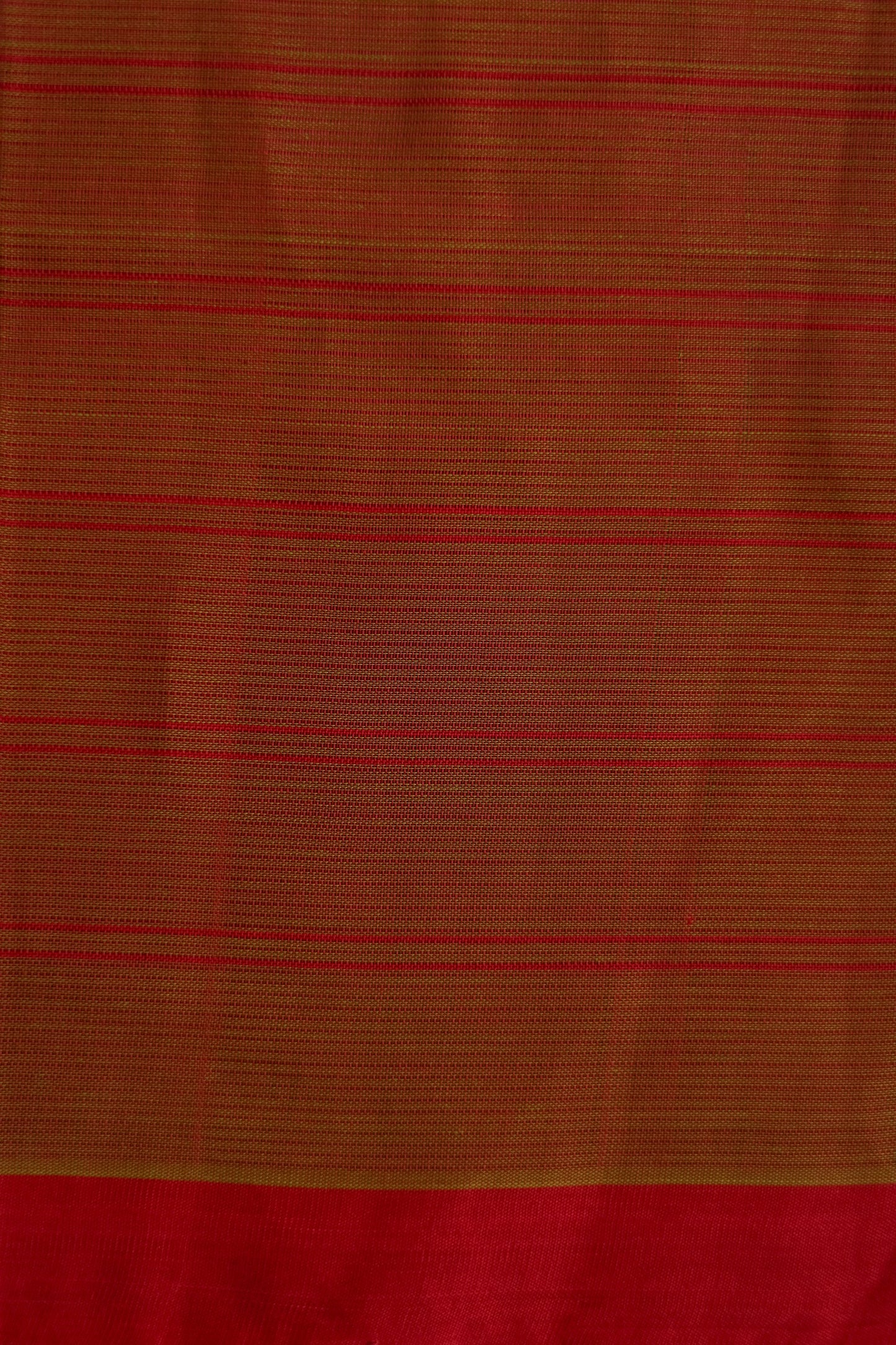 Green and Red Silk Cotton All Over Checks Saree