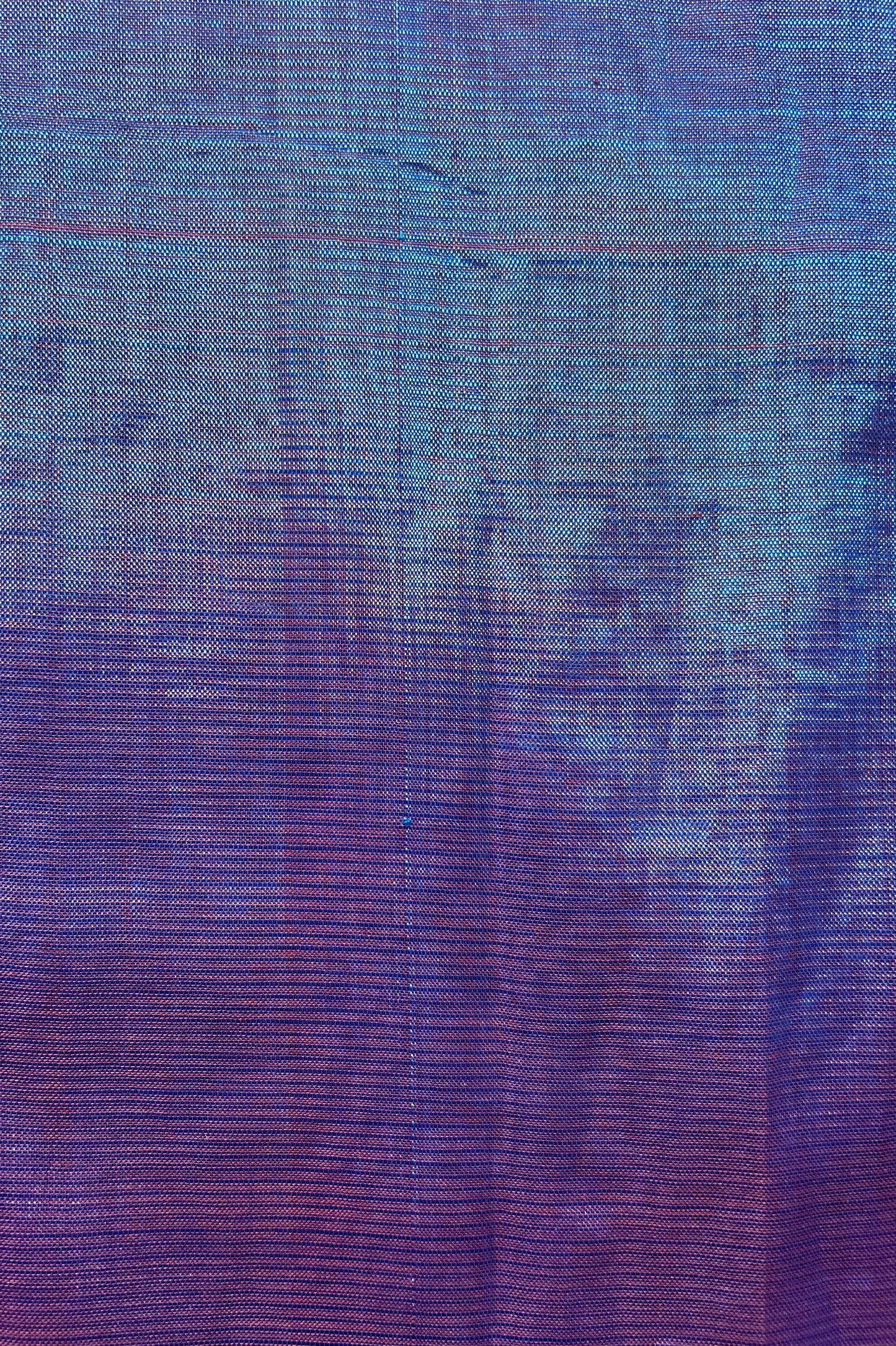 Peacock Blue and Rust Mangalgiri Silk Cotton Saree