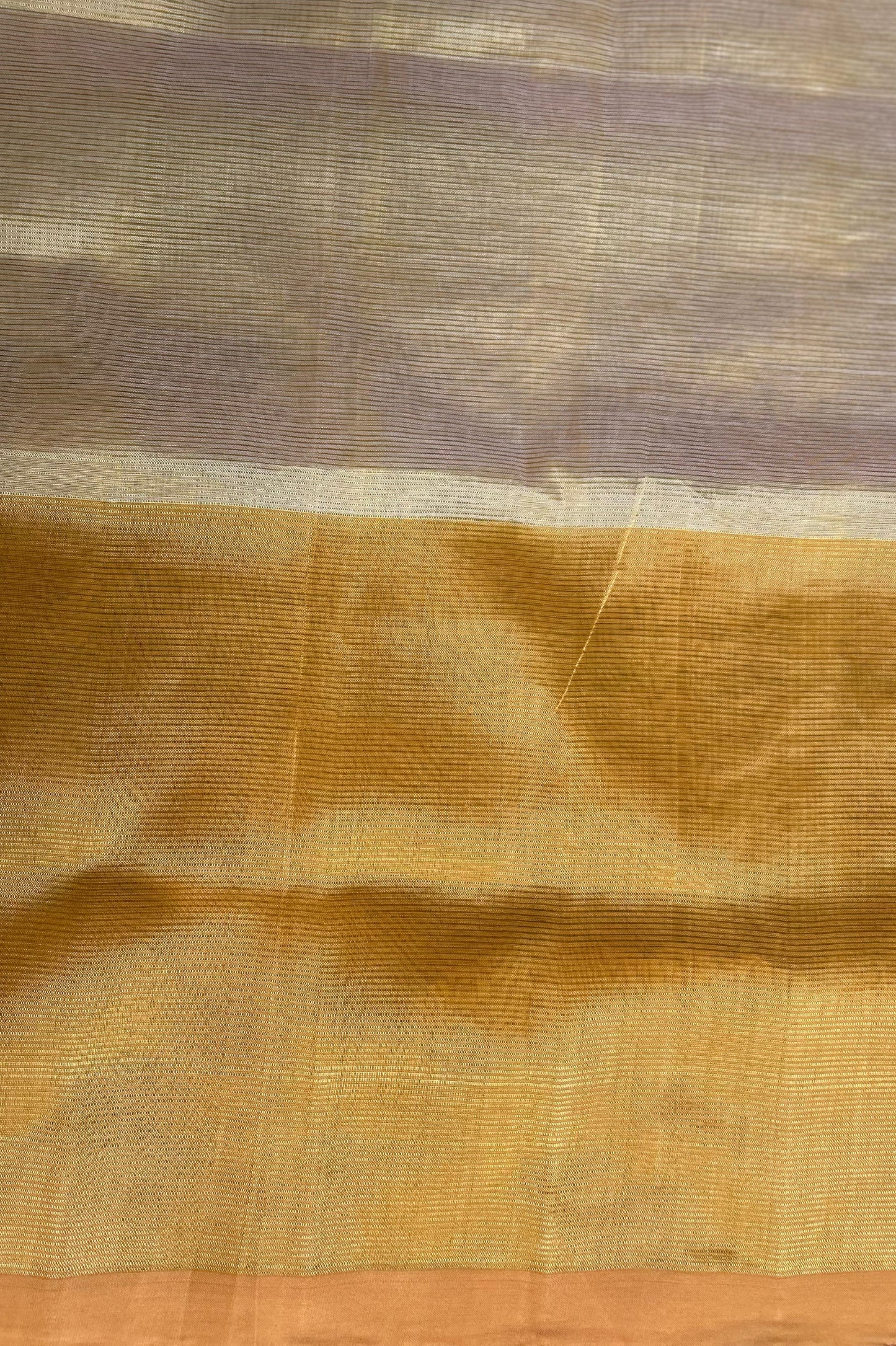 Rose Pink & Marigold Mangalagiri with Contrast Pallu Silk Cotton Saree