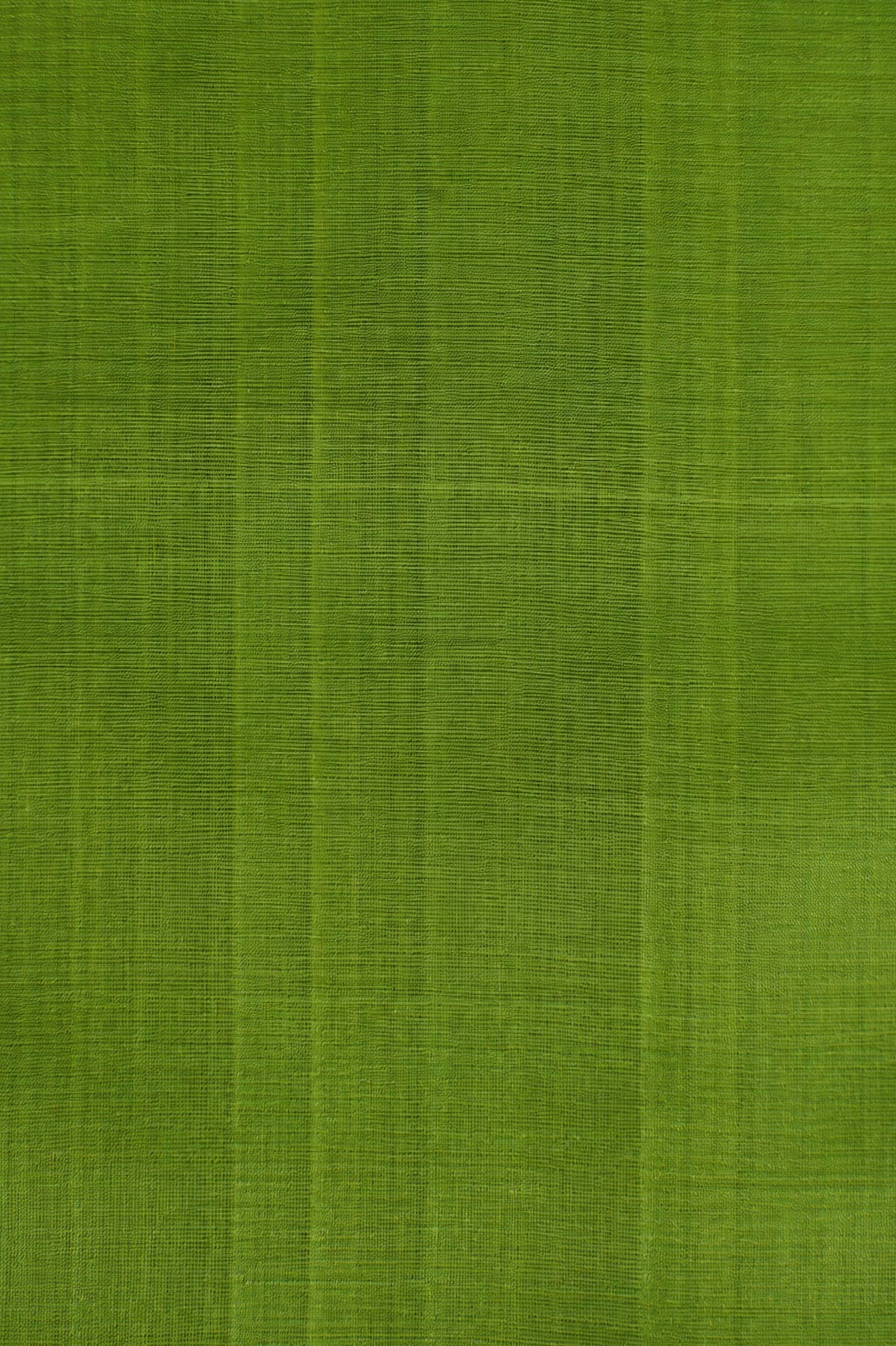 Parrot Green Plain Mangalagiri Silk Cotton Saree