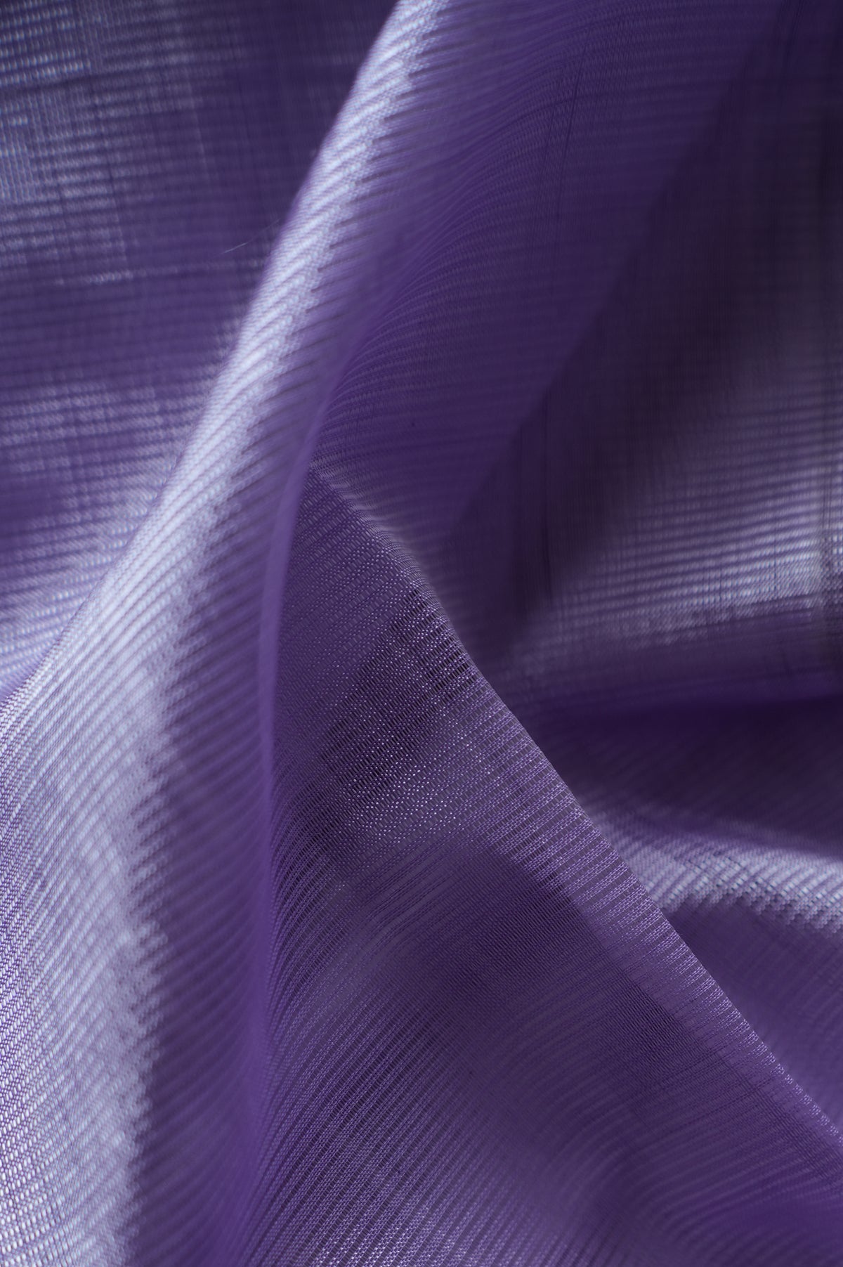 Orchid Lavendar Plain Mangalagiri Silk Cotton Saree