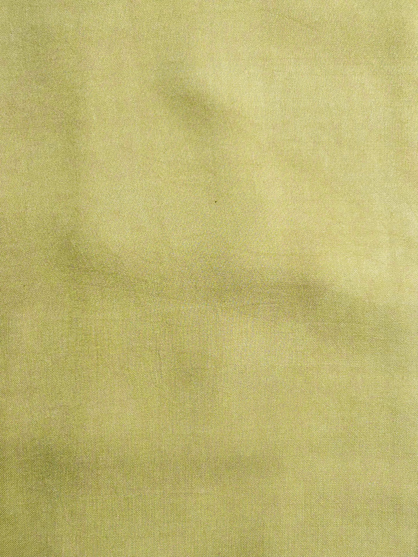 Yellow Marble-Painted Kota Cotton Saree with Delicate Lace Trim