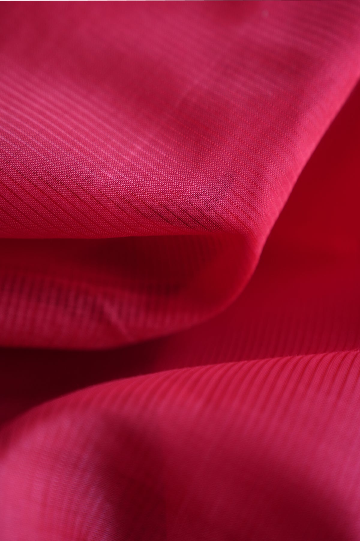 Reddish Pink Mangalagiri Silk Cotton Saree  with Violet thread border