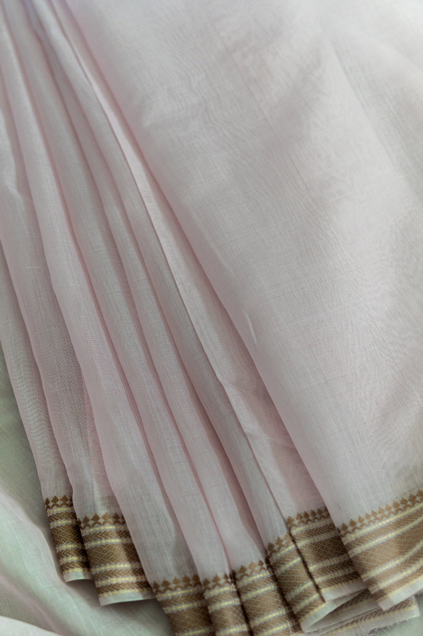 Light Pink Silk Cotton Saree