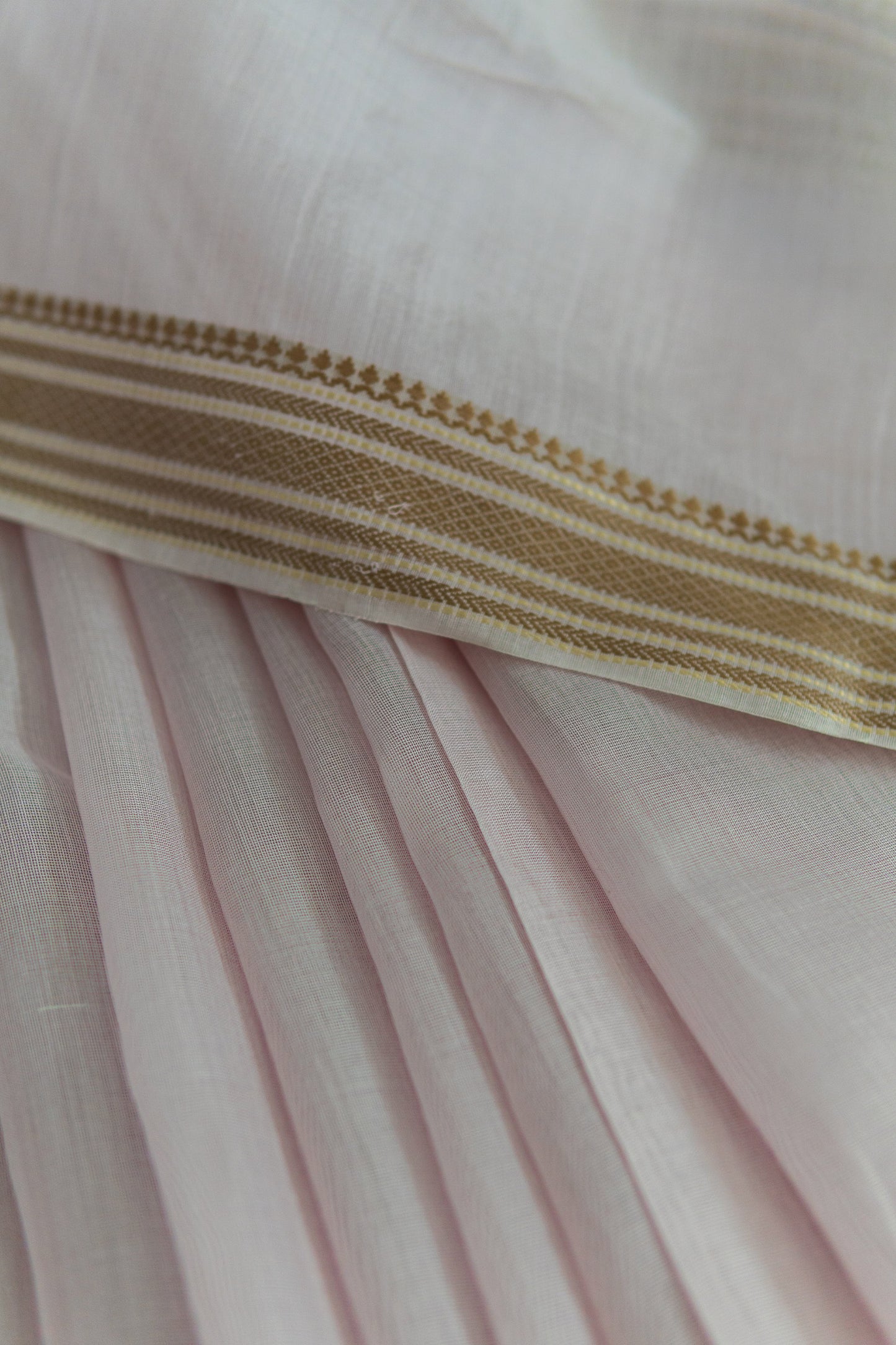 Light Pink Silk Cotton Saree