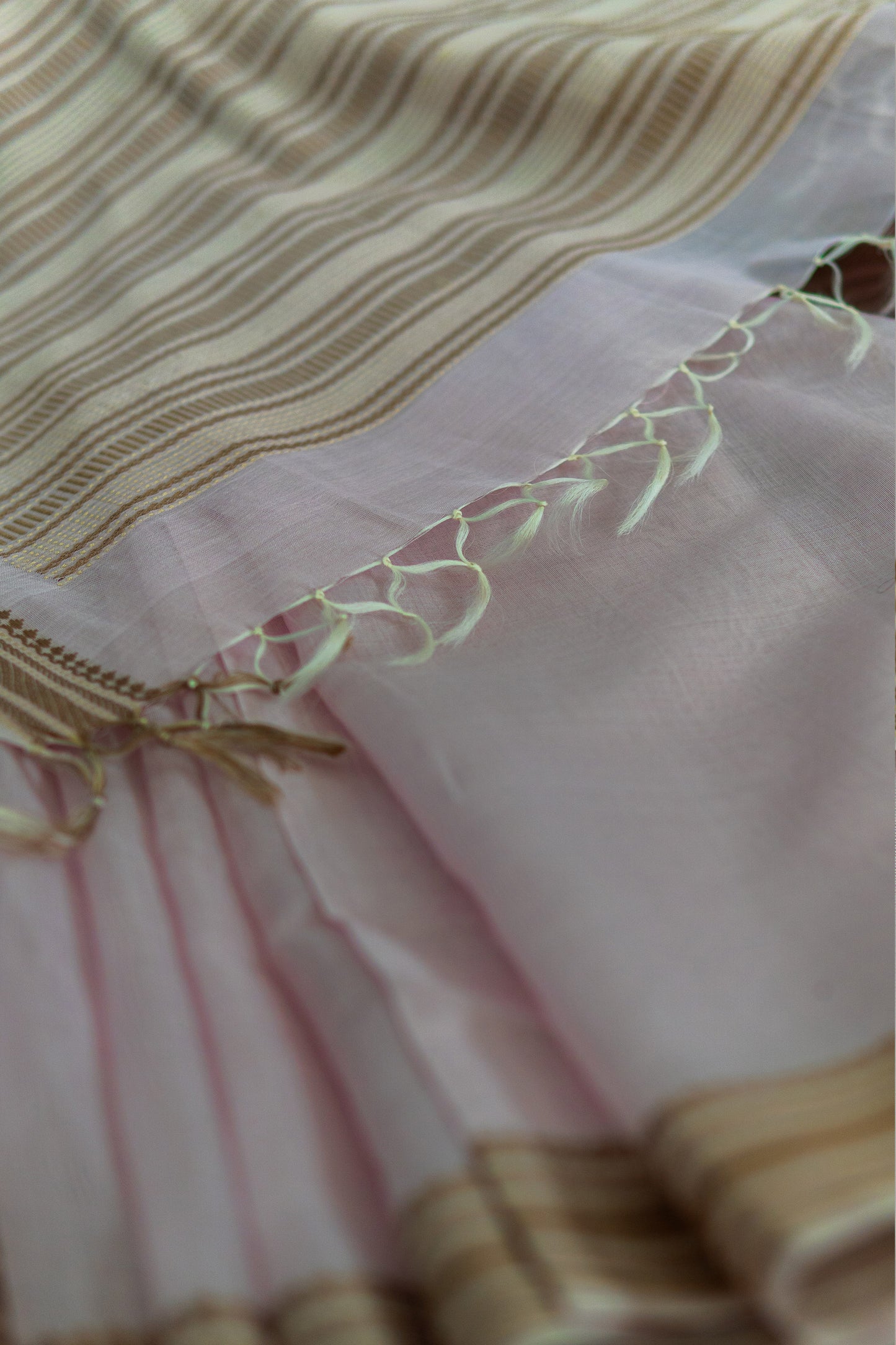 Light Pink Silk Cotton Saree