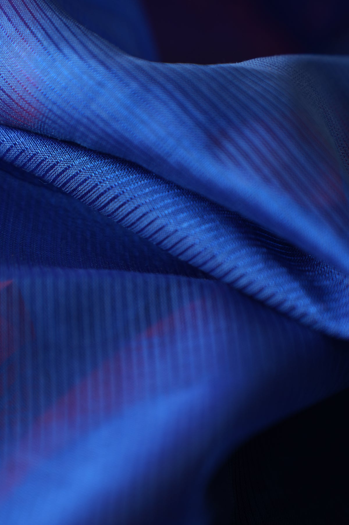 Royal Blue with Rani Pink Border Mangalagiri Silk Cotton Saree