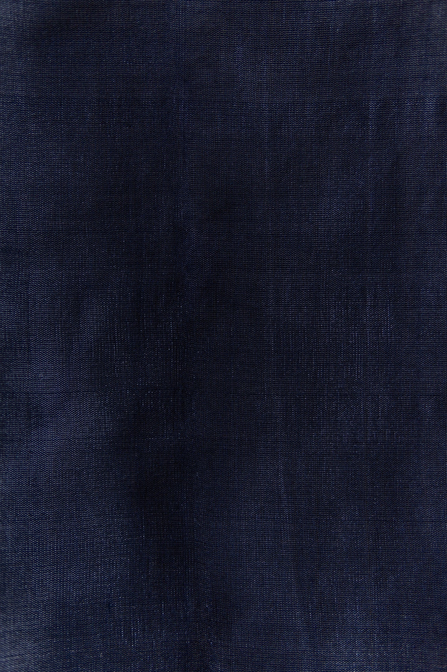 Dark Blue Silk and Mercerised  Cotton  with Silver Tikli Motif