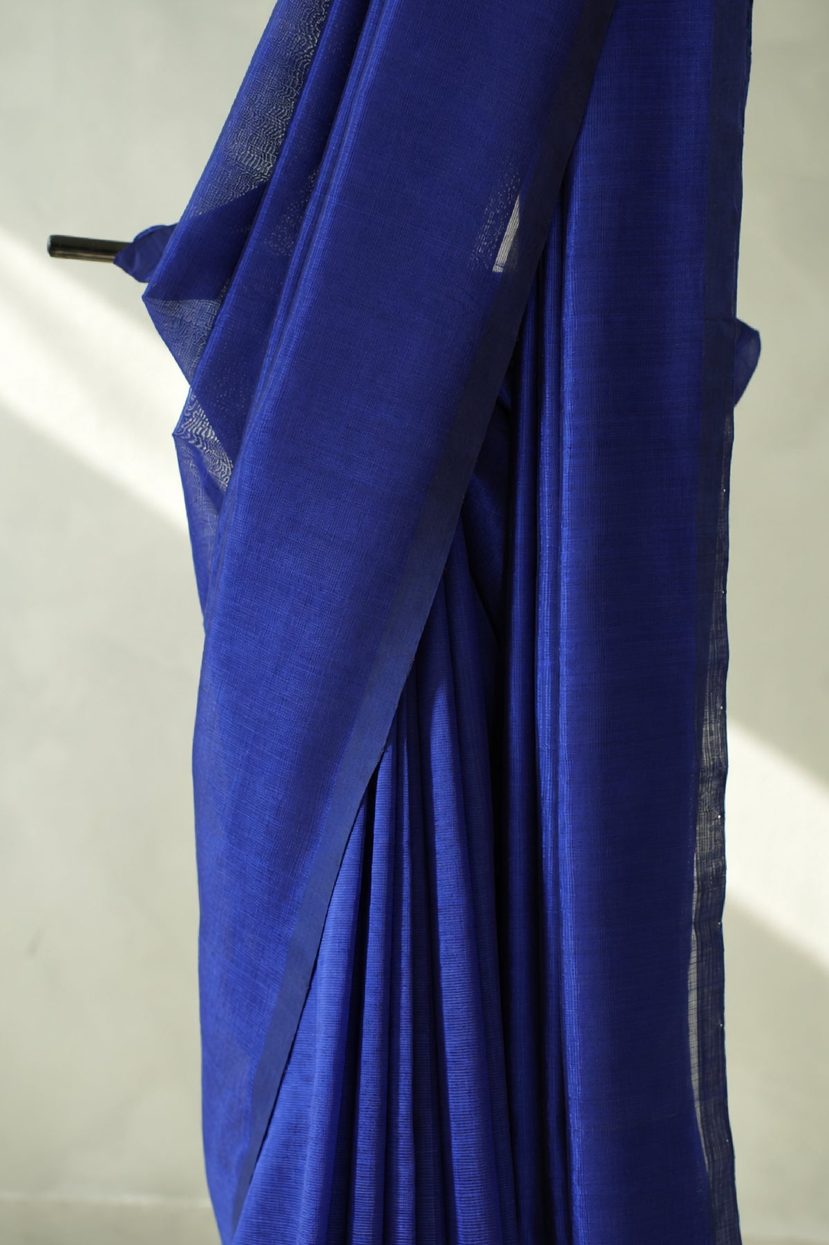 Deep Indigo Blue Mangalagiri Silk Cotton Saree