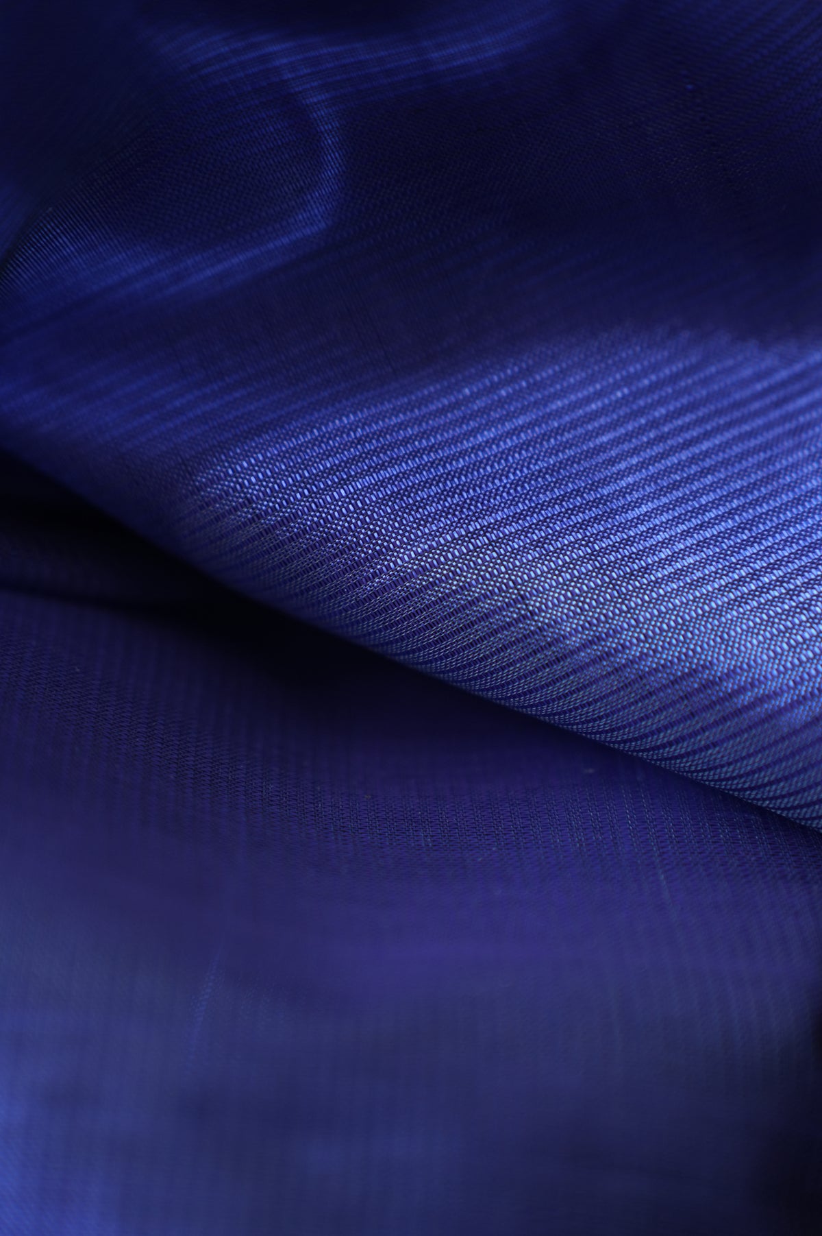 Deep Indigo Blue Mangalagiri Silk Cotton Saree