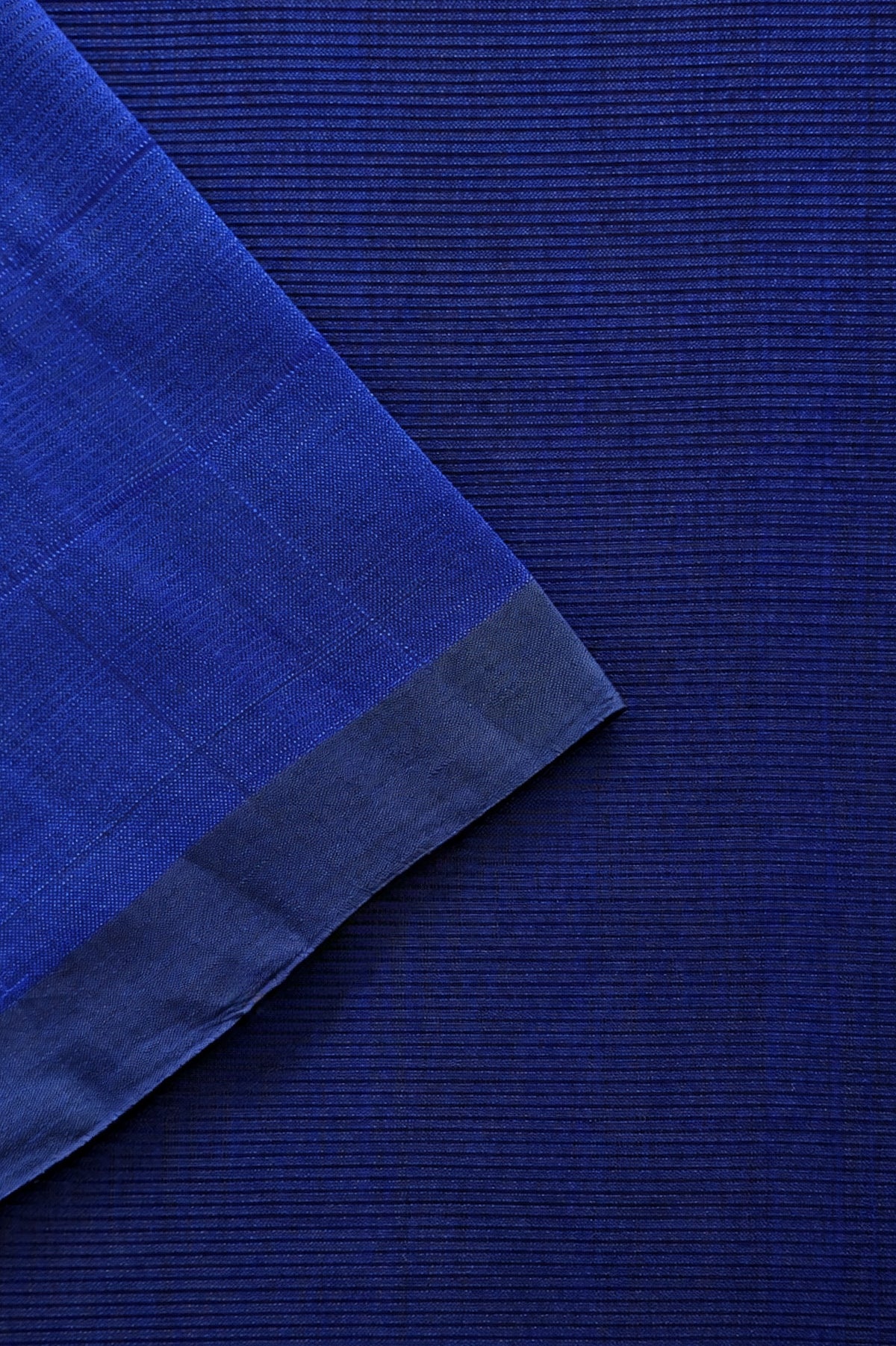 Deep Indigo Blue Mangalagiri Silk Cotton Saree