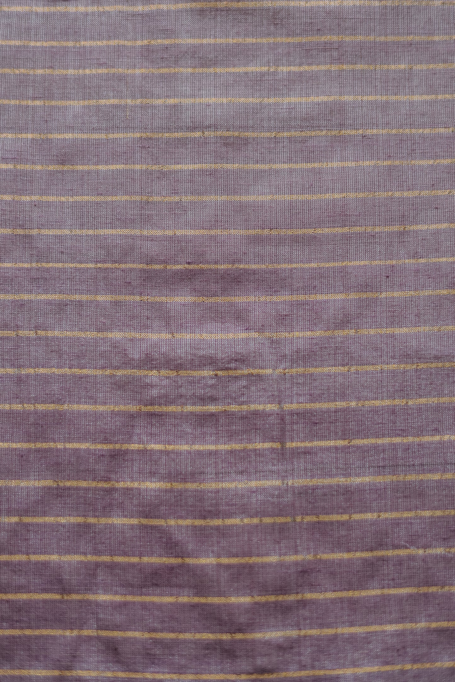 Light Purple Khadi Plain Body with Zari Border Saree