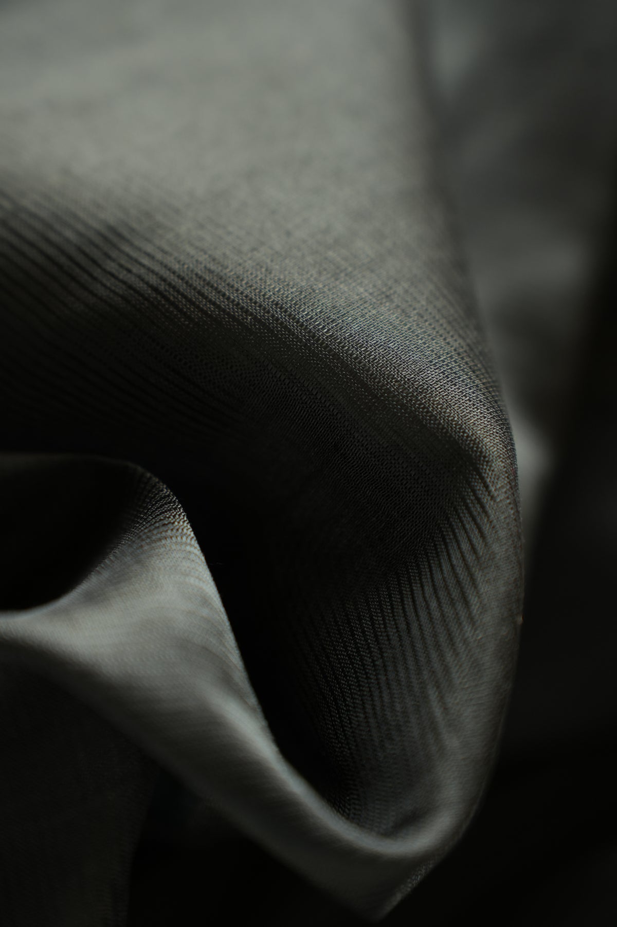 Black Mangalagiri Silk Cotton with Silver Border Saree