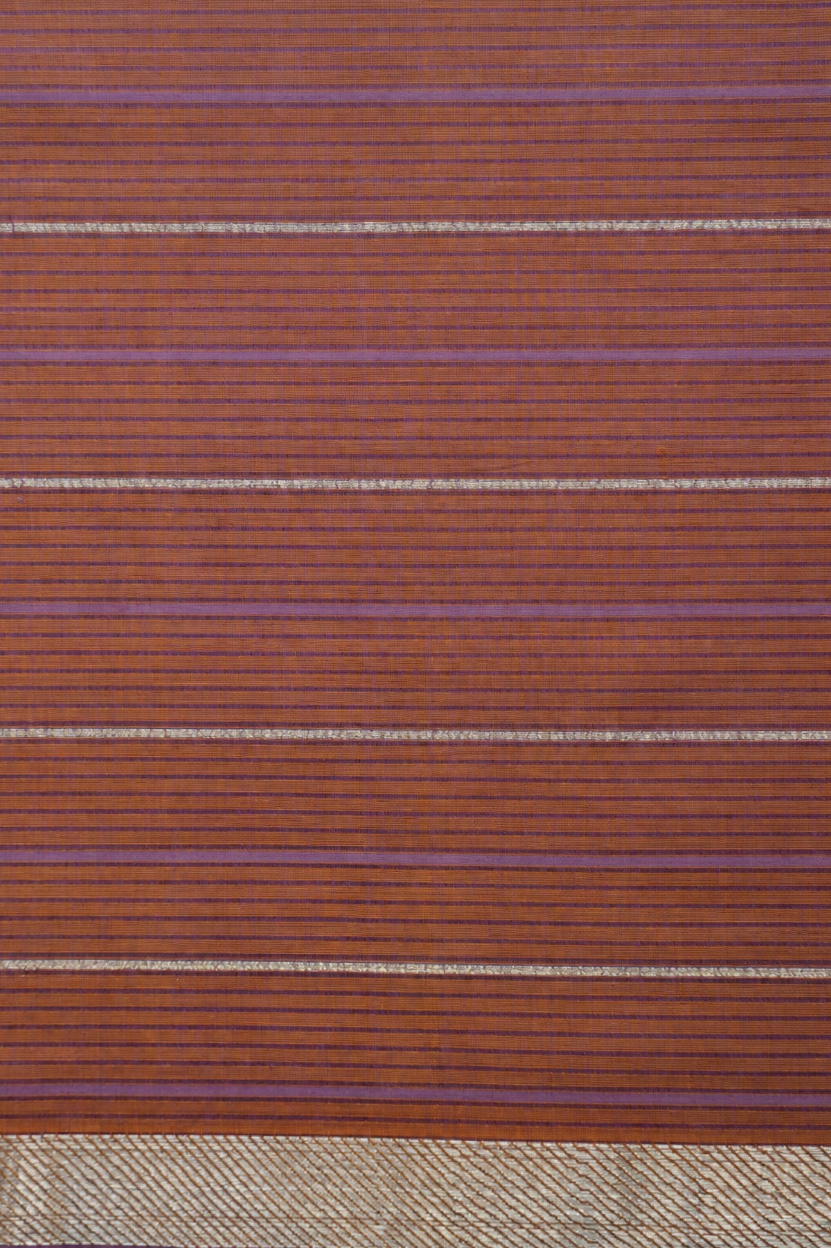 Mustard Yellow Mangalagiri Silk Cotton with Maroon and Silver Zari Border