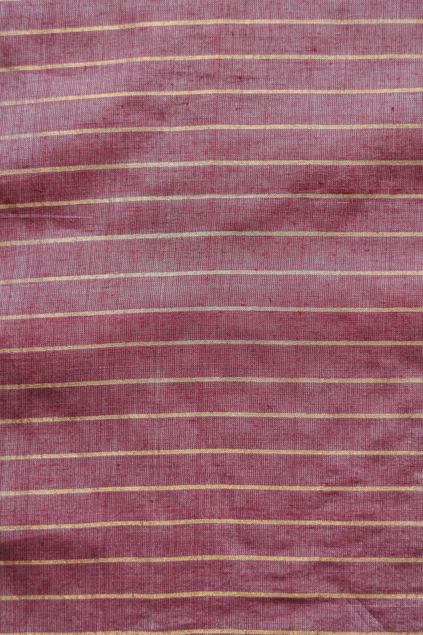 Light Maroon Khadi Plain Body with Zari Border Saree