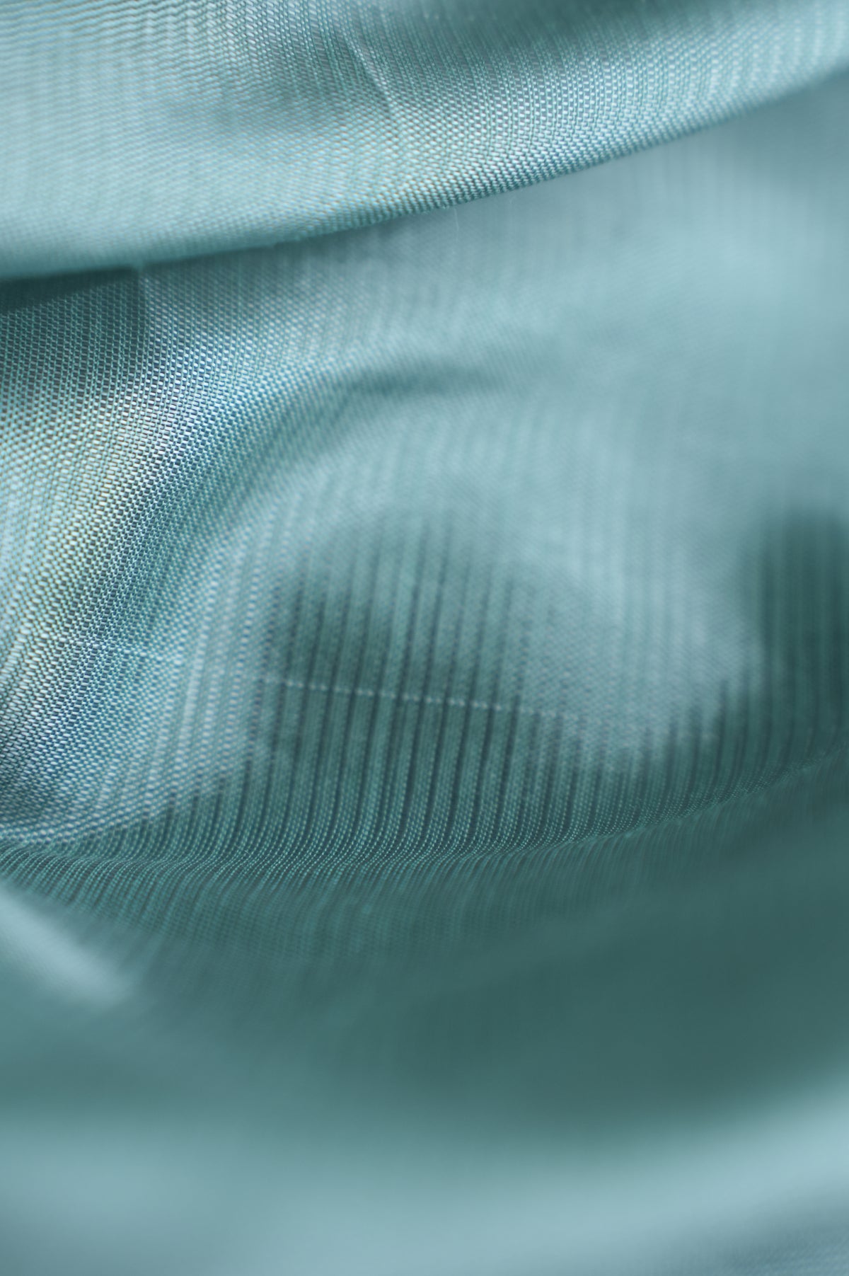 Dusty Aqua Blue Mangalagiri Silk Cotton Saree with Silver Zari Border and Beige Pallu