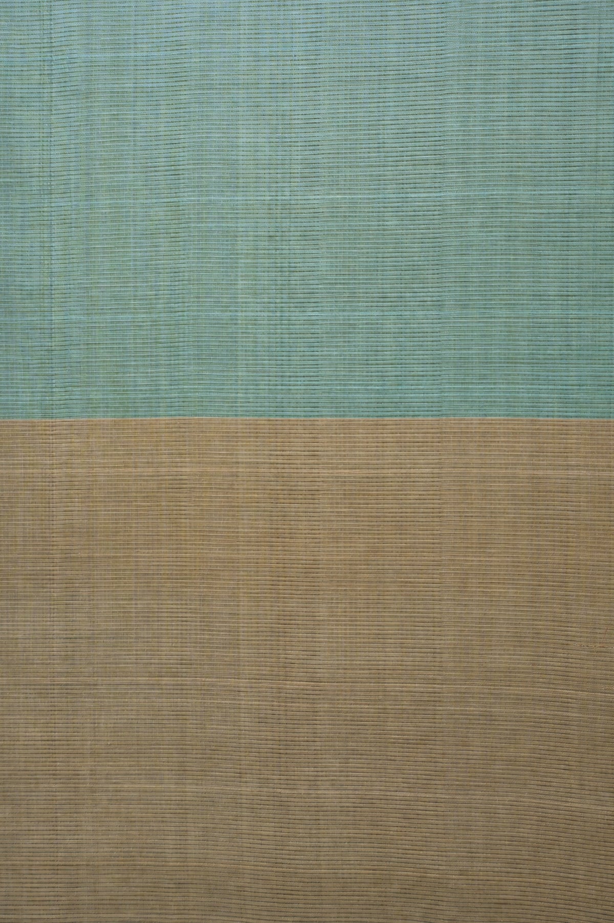 Dusty Aqua Blue Mangalagiri Silk Cotton Saree with Silver Zari Border and Beige Pallu