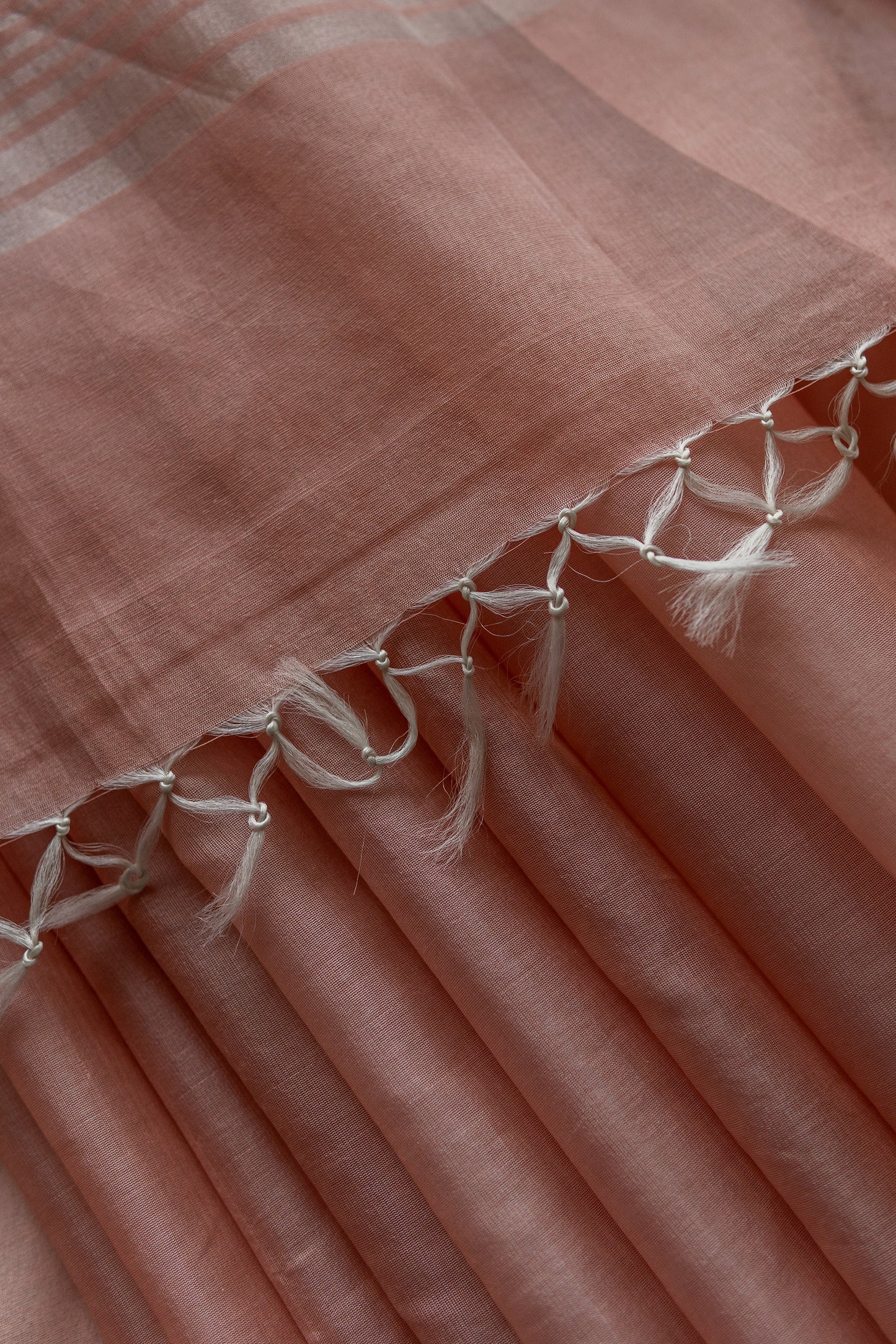 Peach Silk Cotton with Parrot Border and Pallu Saree