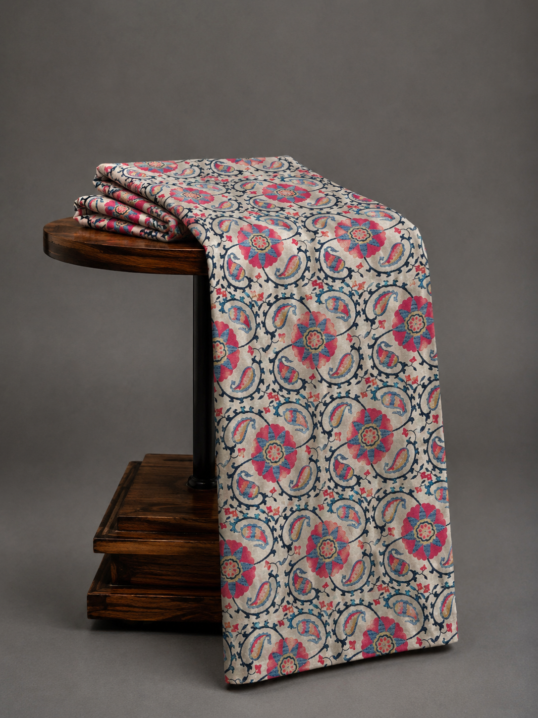 Paisley Printed Chanderi Silk Cotton