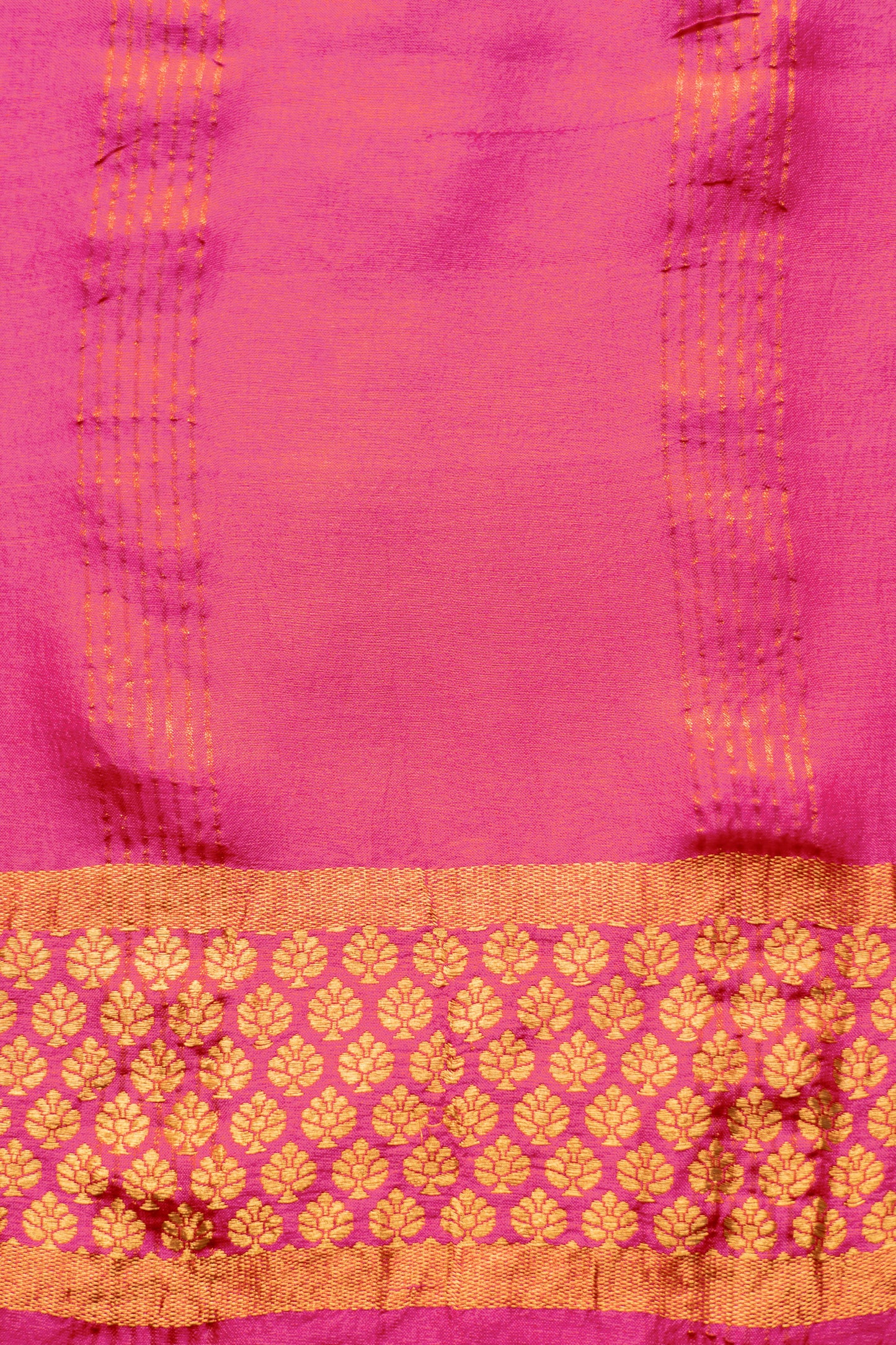 Bright Red Pure Banaras Silk Saree