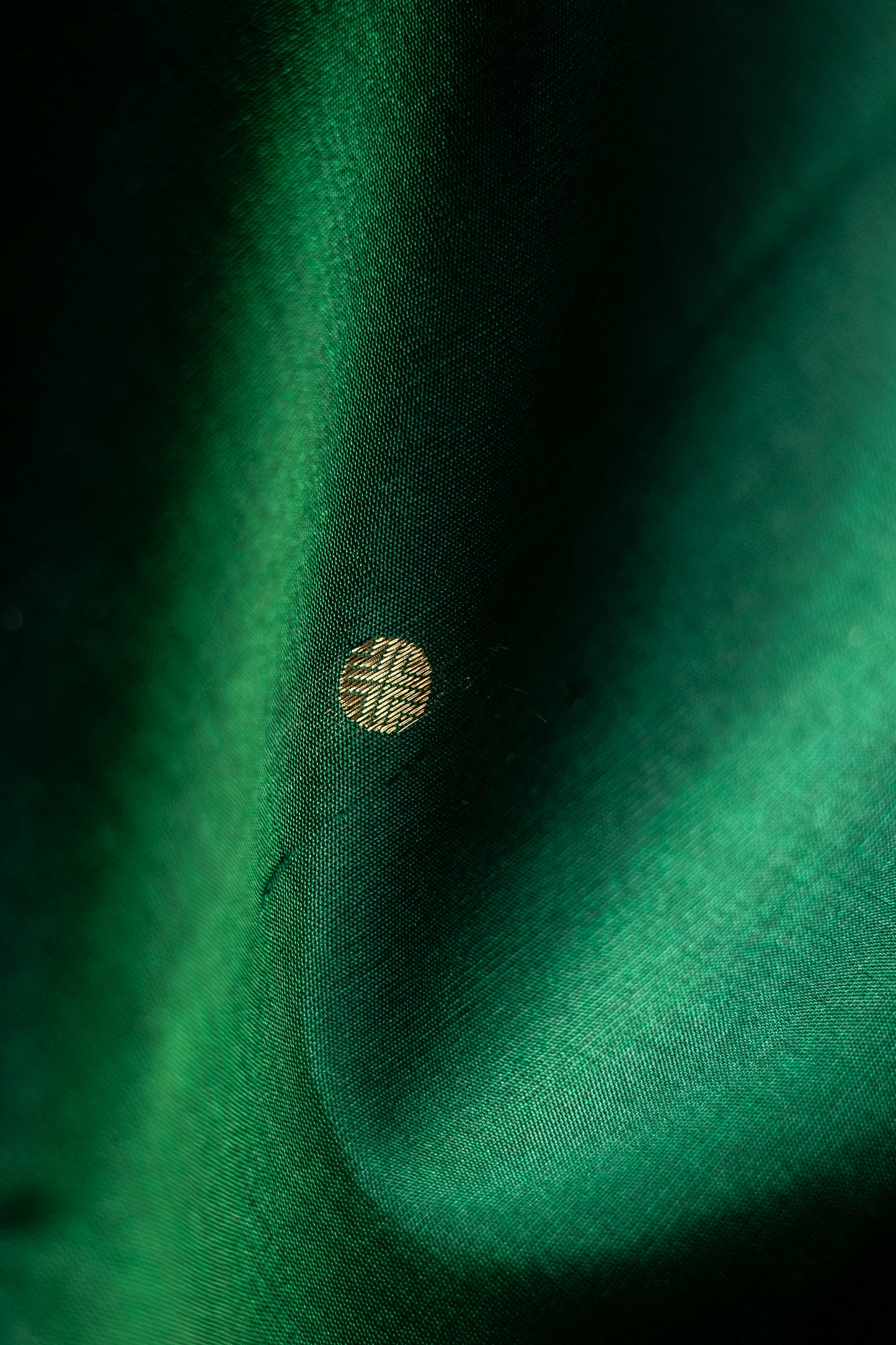 Green Komarapalayam Silk with Rudraksham Motif Saree