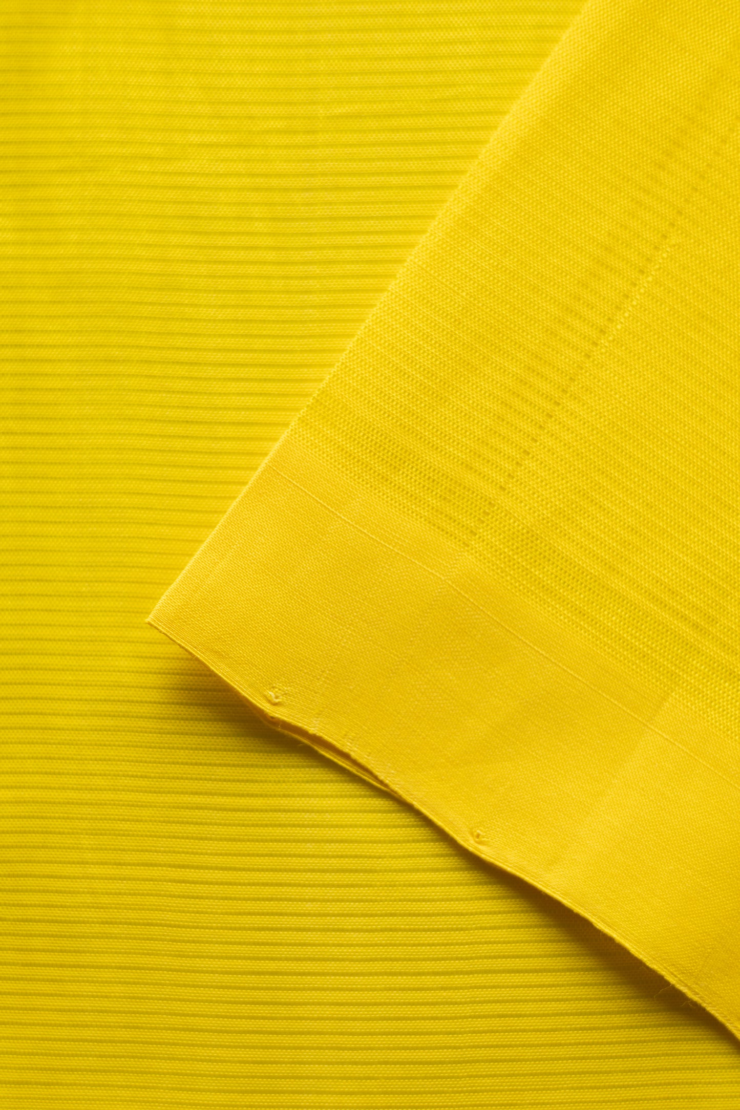 Yellow Plain Mangalagiri Silk Cotton Saree