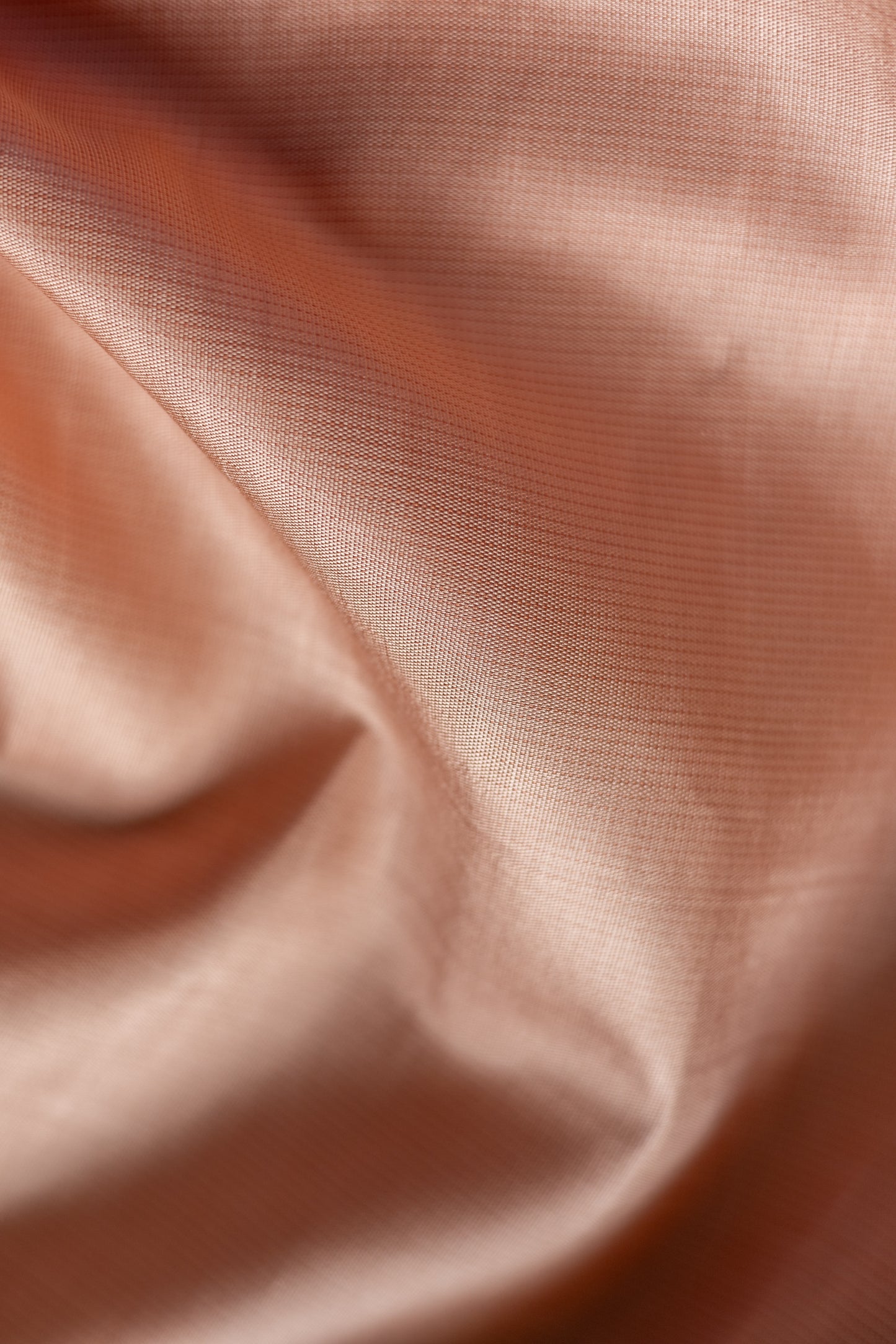 Peach Kanjivaram Silk with Turqoise Border and Pallu Saree