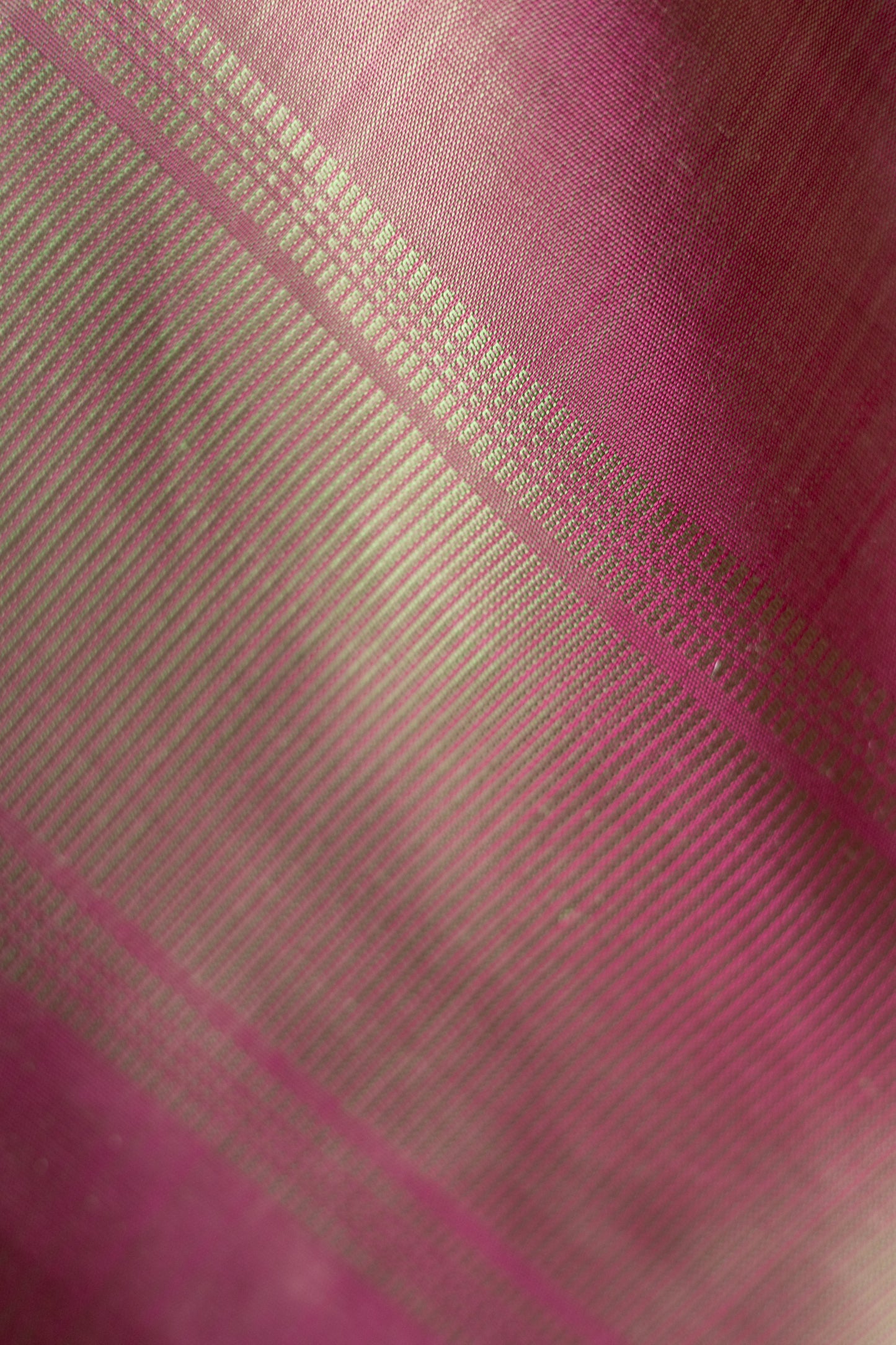 Pink Kanjivaram Silk with Sea Green Pallu Saree