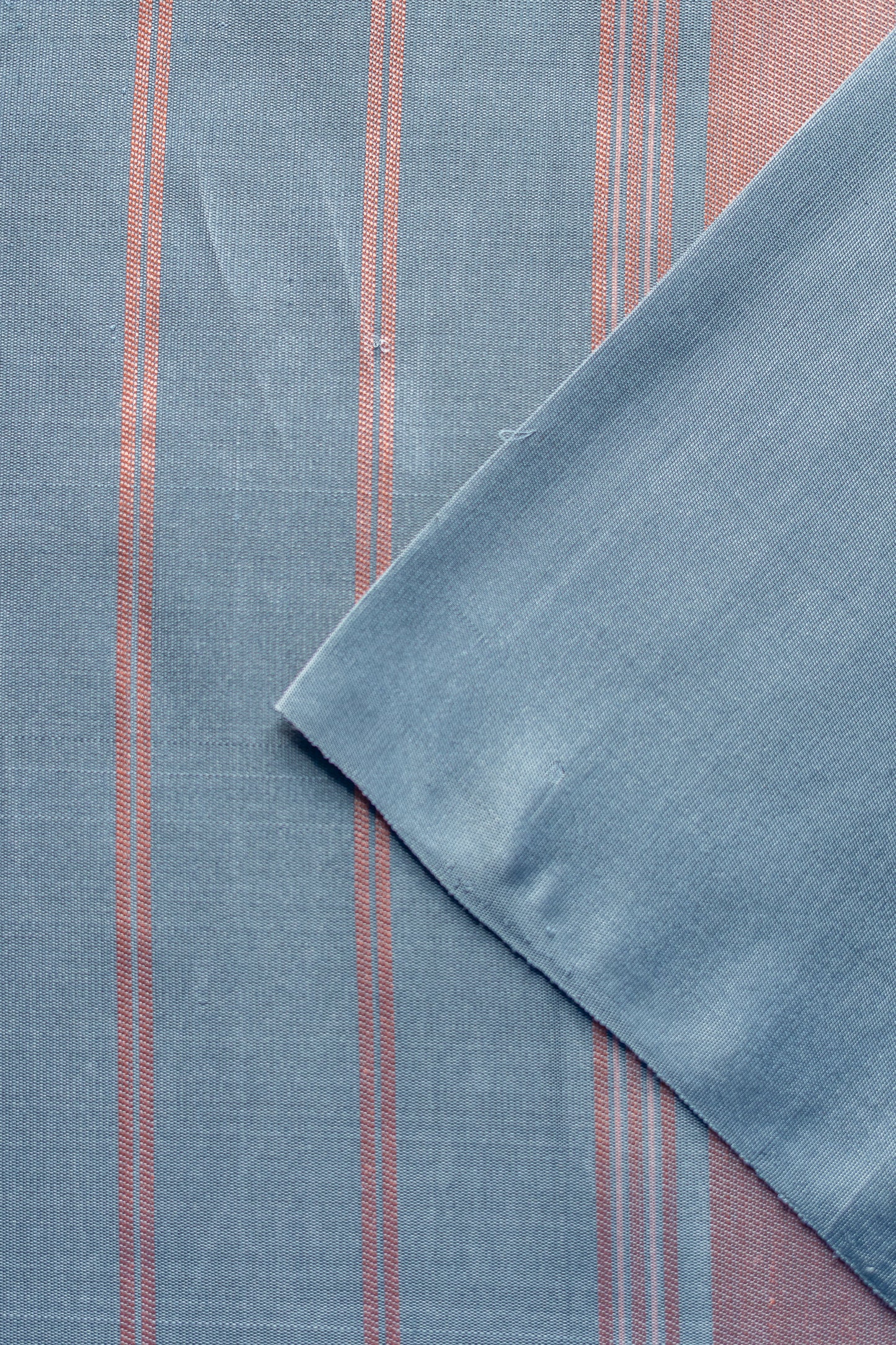 Grey Kanjivaram Silk with Multicolour Geometric Border and Peach Striped Pallu Saree