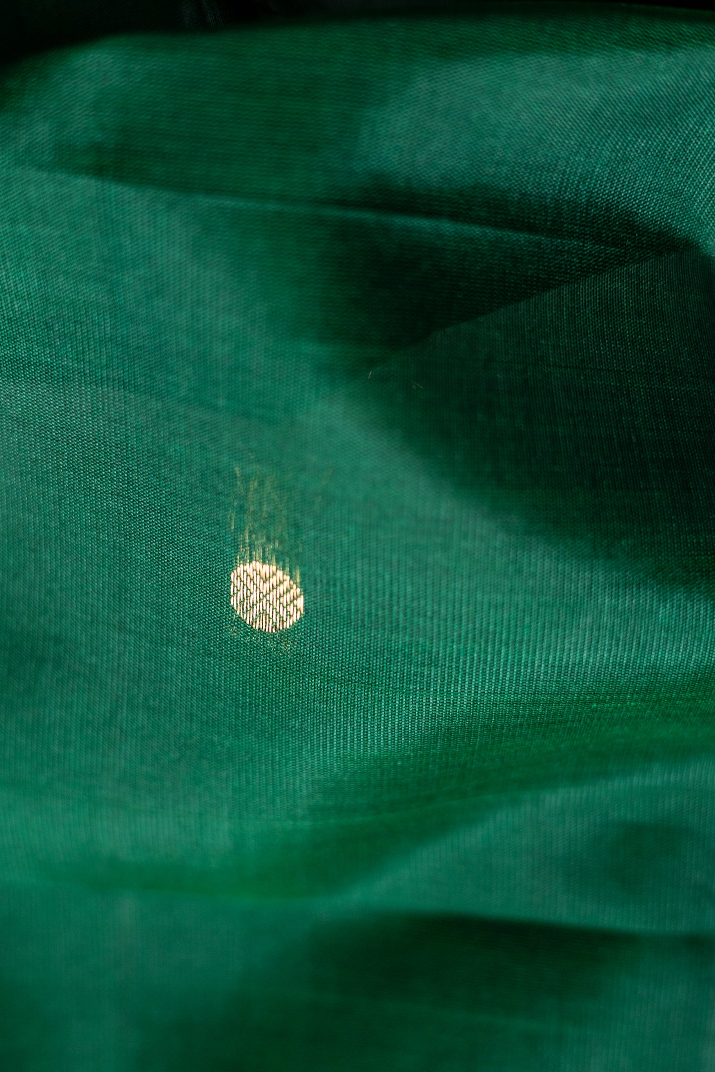 Green Komarapalayam Silk with Rudraksham Motif Saree