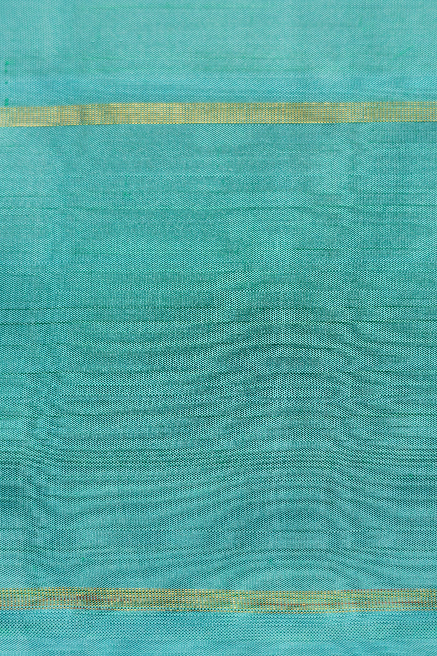 Teal Kanjivaram Silk with Intricately Woven Yazhi Motifs Saree