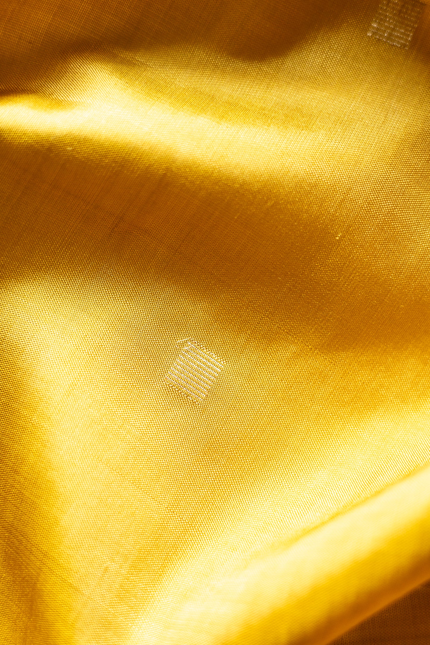 Mustard Yellow Body and Pallu Kanjivaram Silk with Pink Border Saree